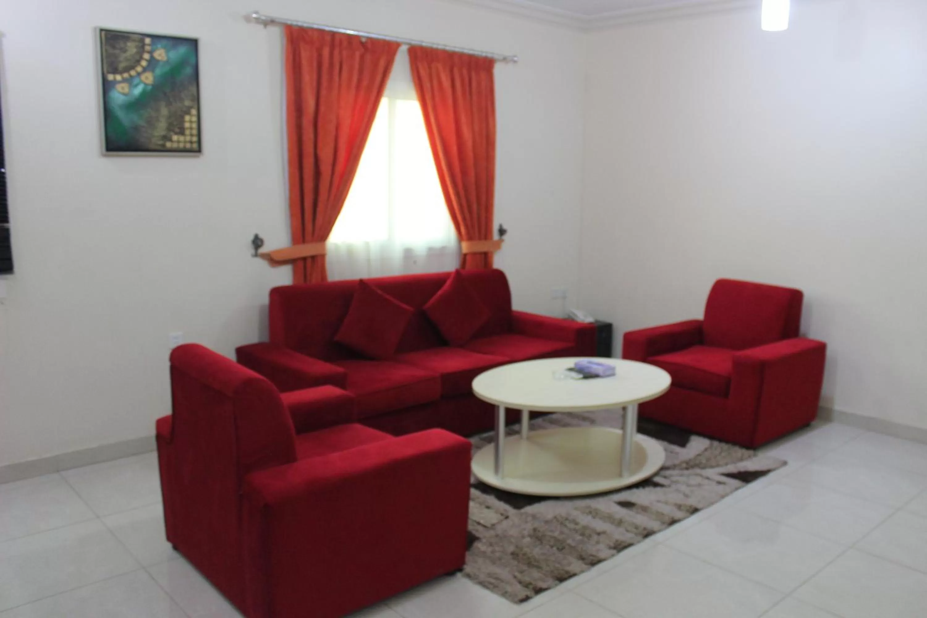 Seating Area in Al Amoria Apartments