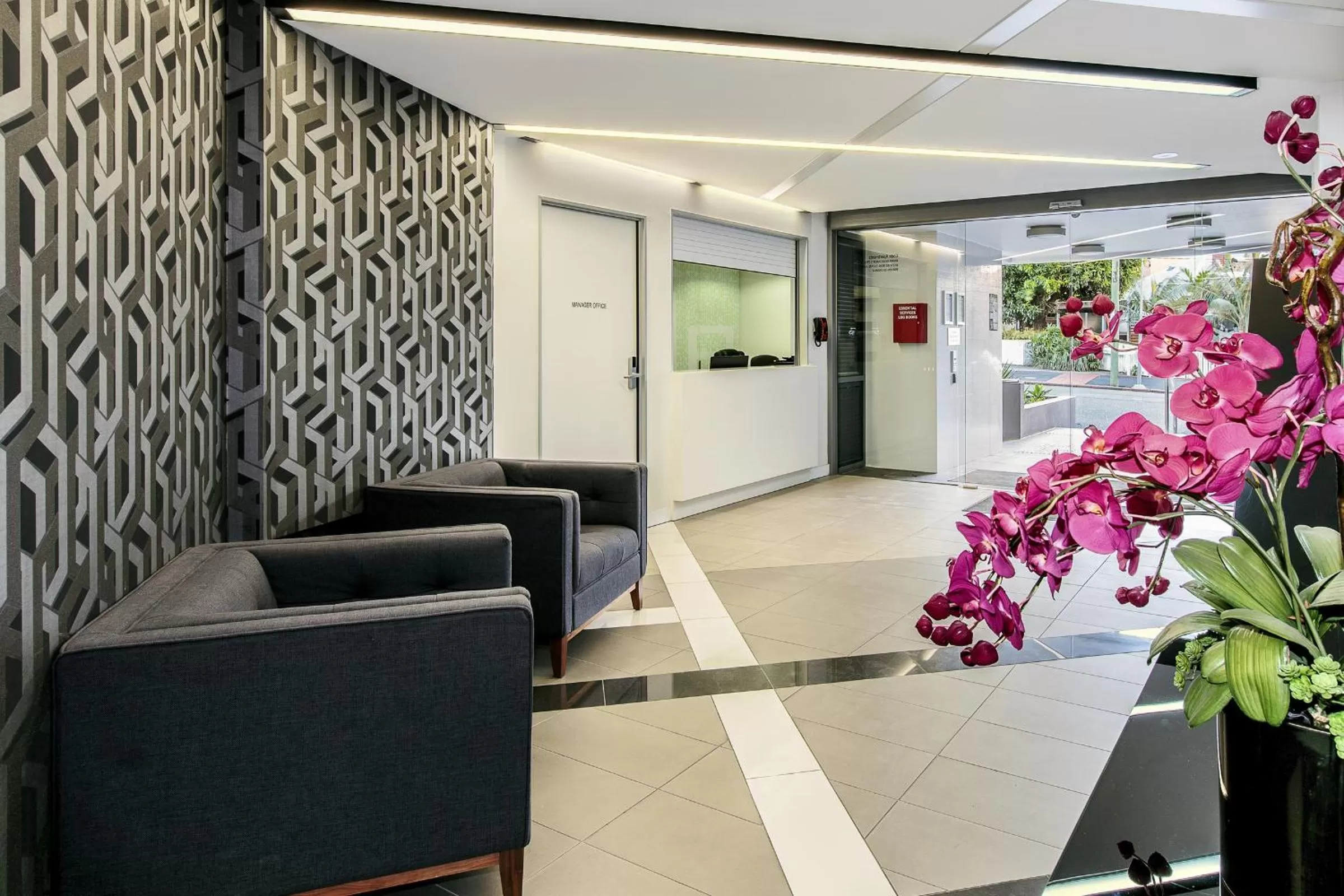 Lobby or reception in Code Apartments