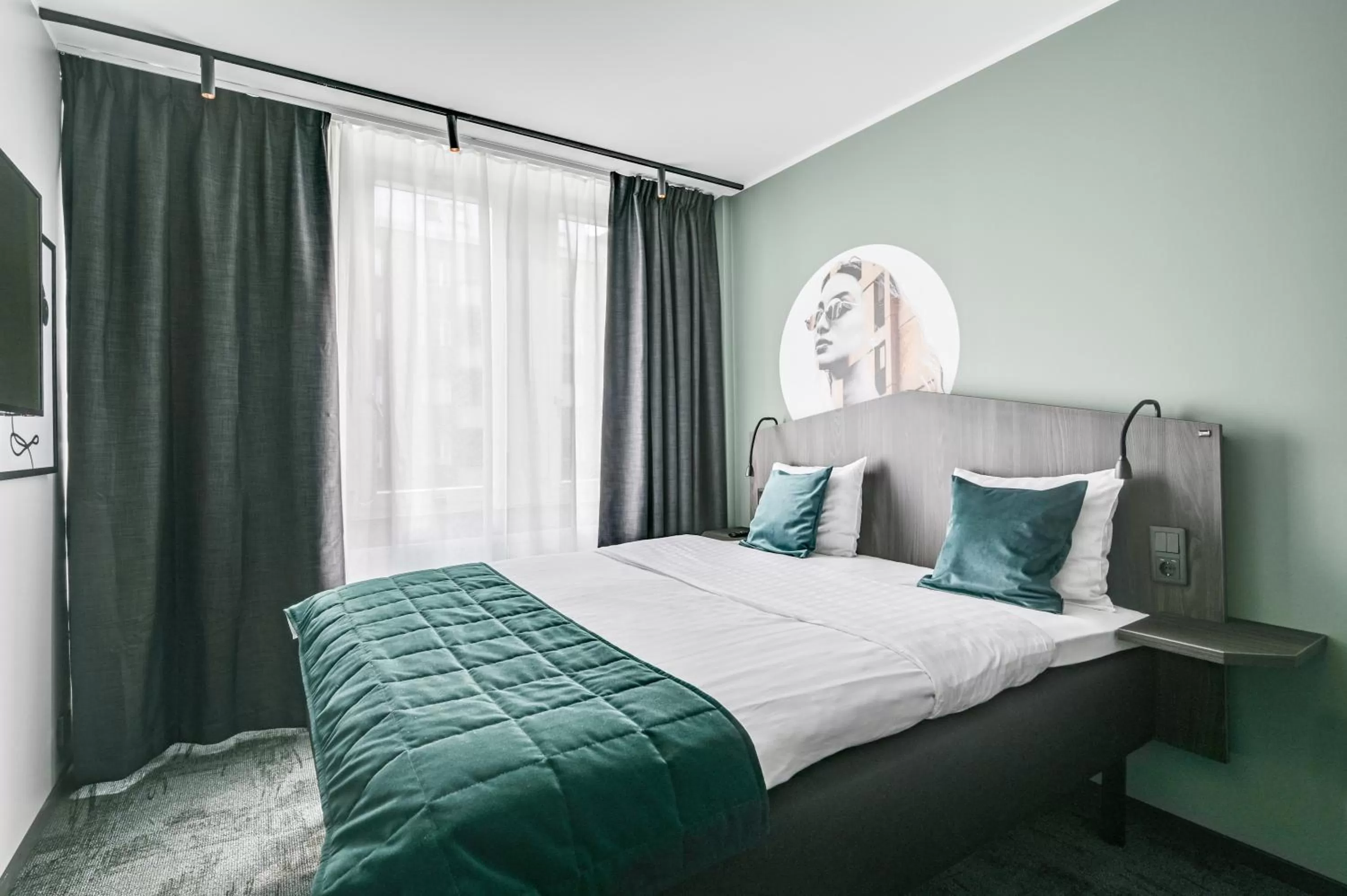 Bed in Hotel Fridhem