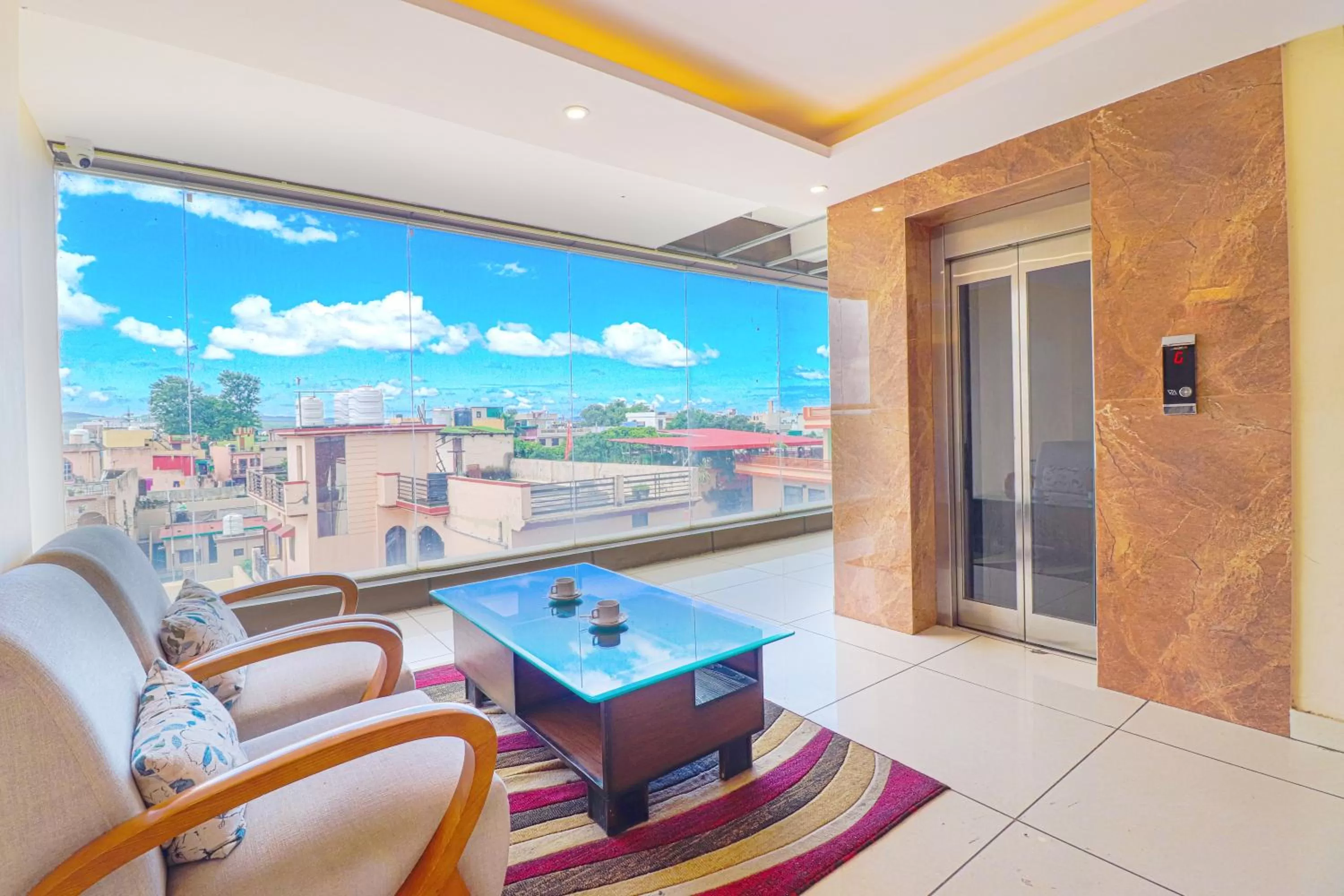 Seating area in The Glory Hotel