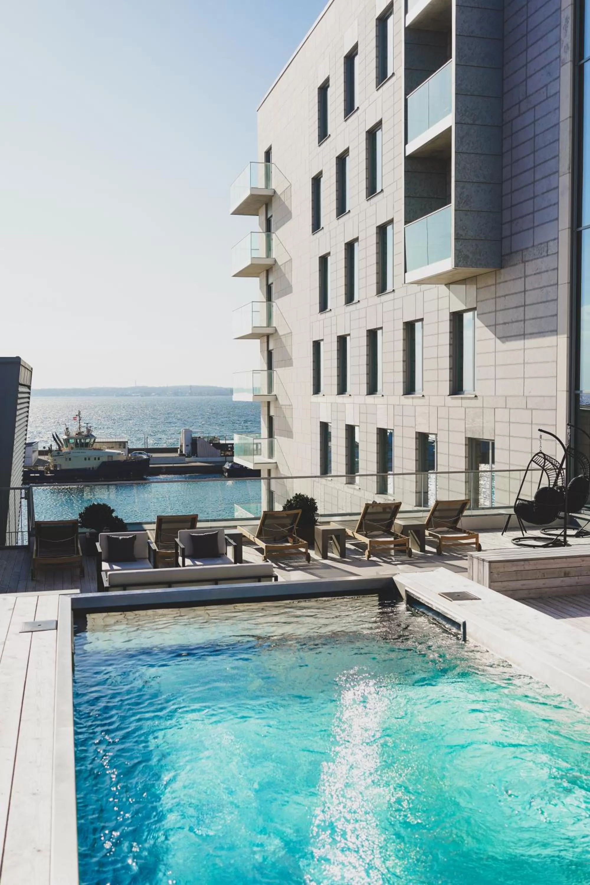 Pool view in Clarion Hotel Sea U