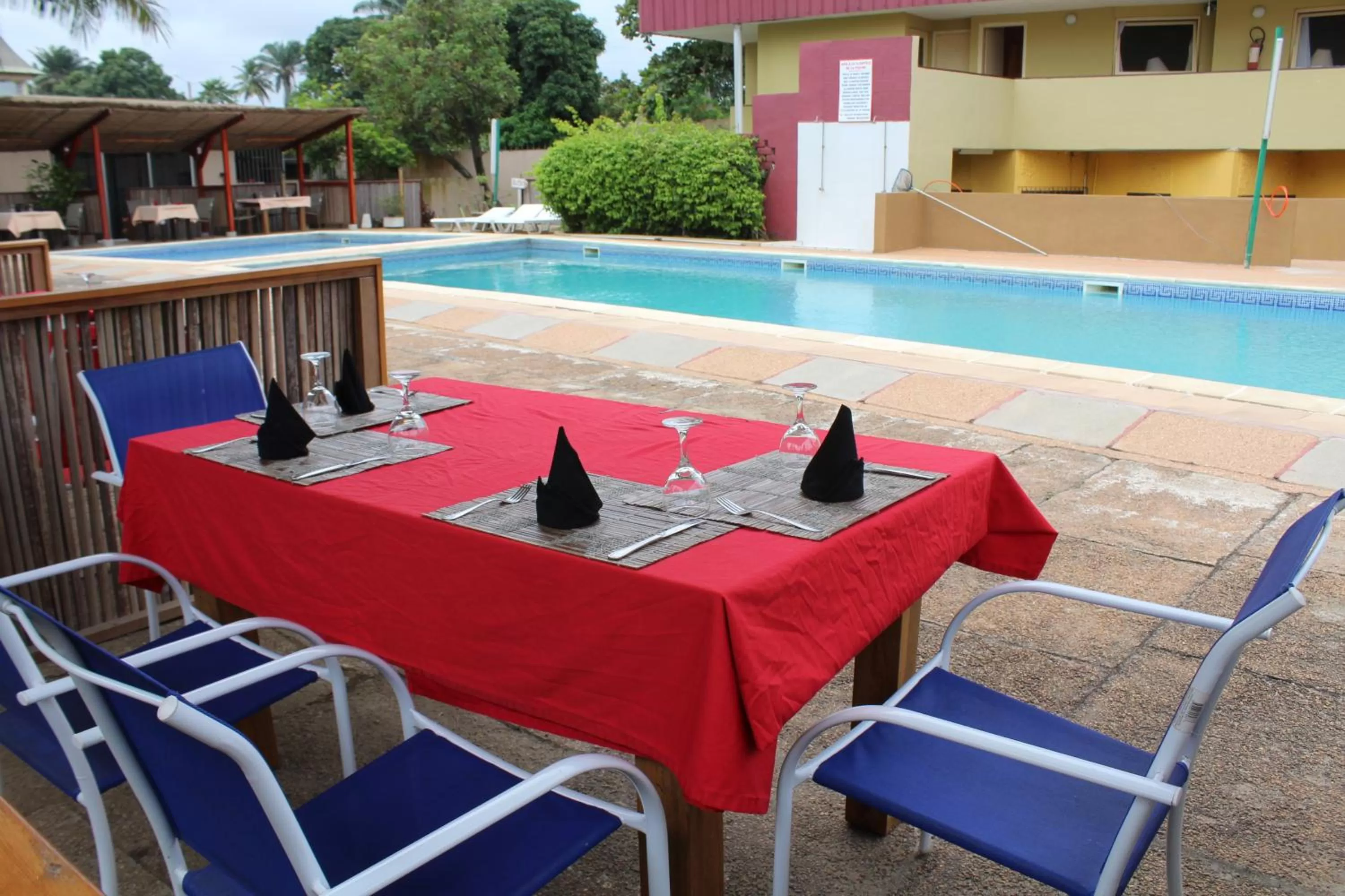 Patio in Hotel Le Marly