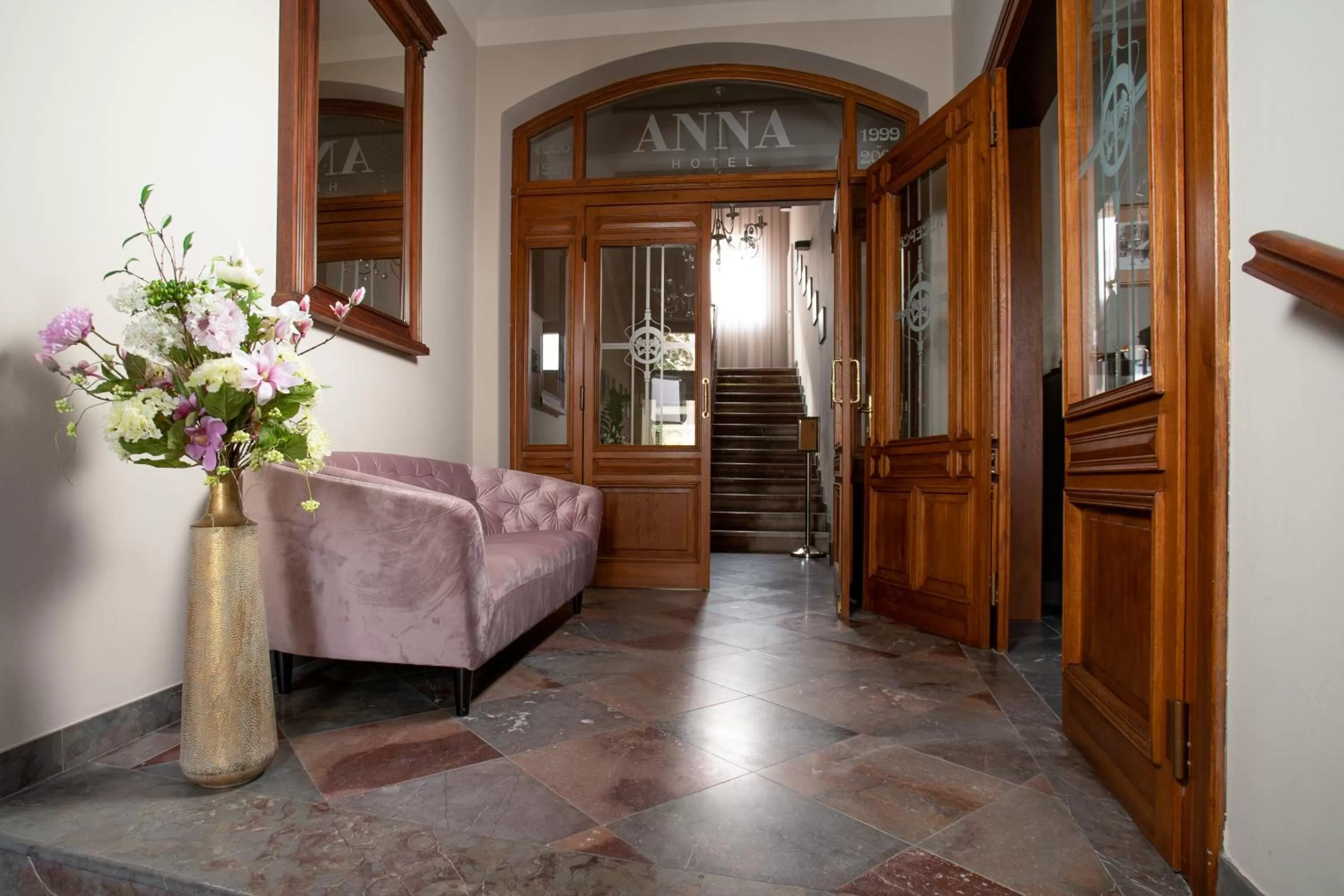Seating area in Hotel Anna