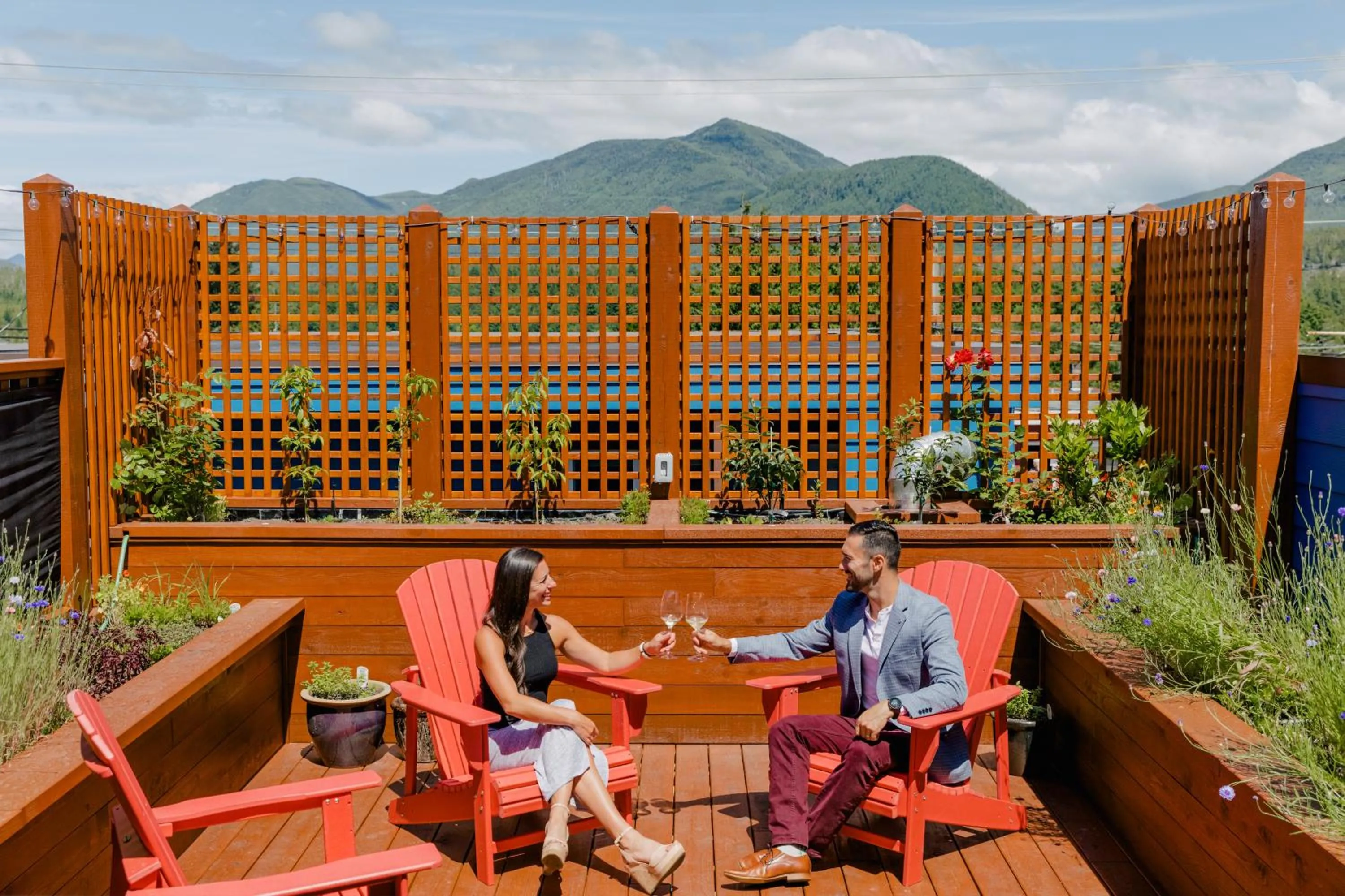 Patio in Pluvio restaurant and rooms