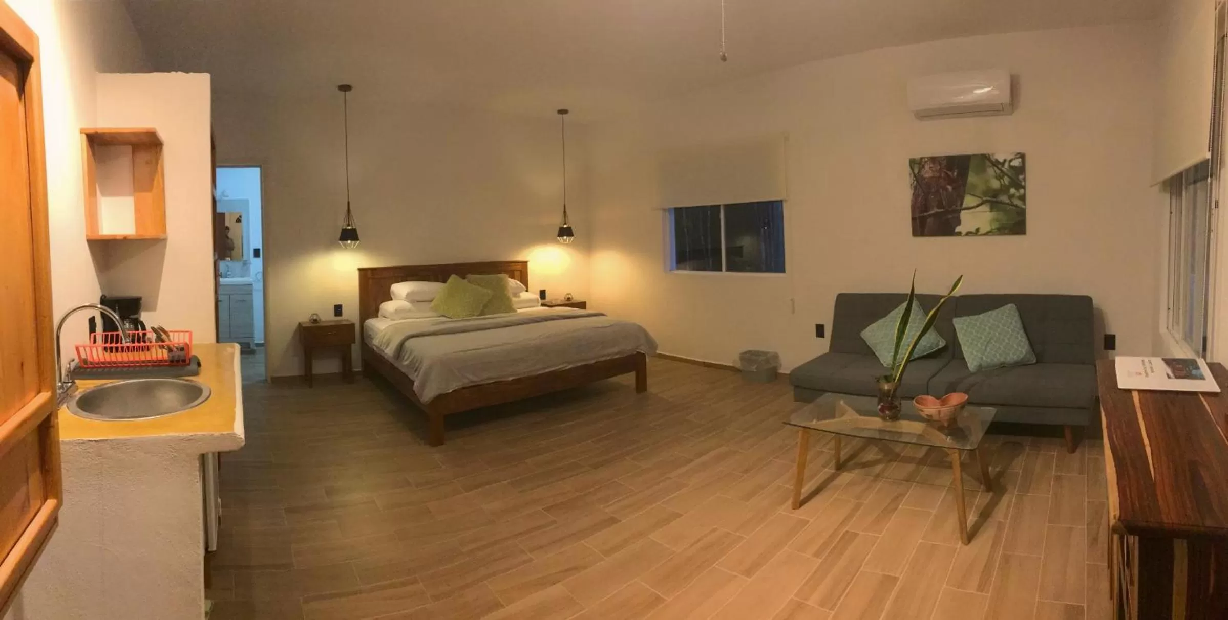 Living room in Casa Kaan Calakmul