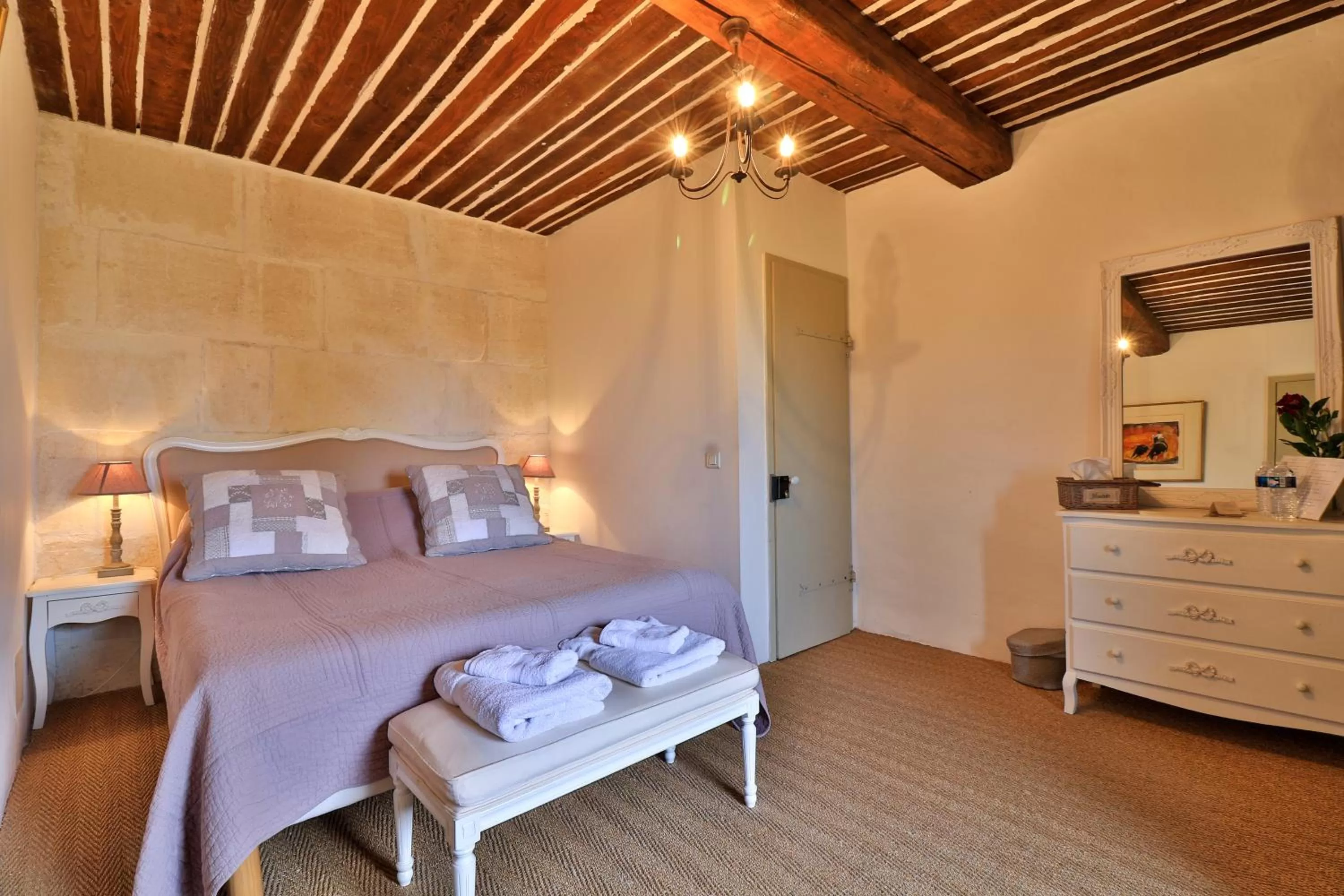 Bedroom, Bed in Mas des Tourterelles