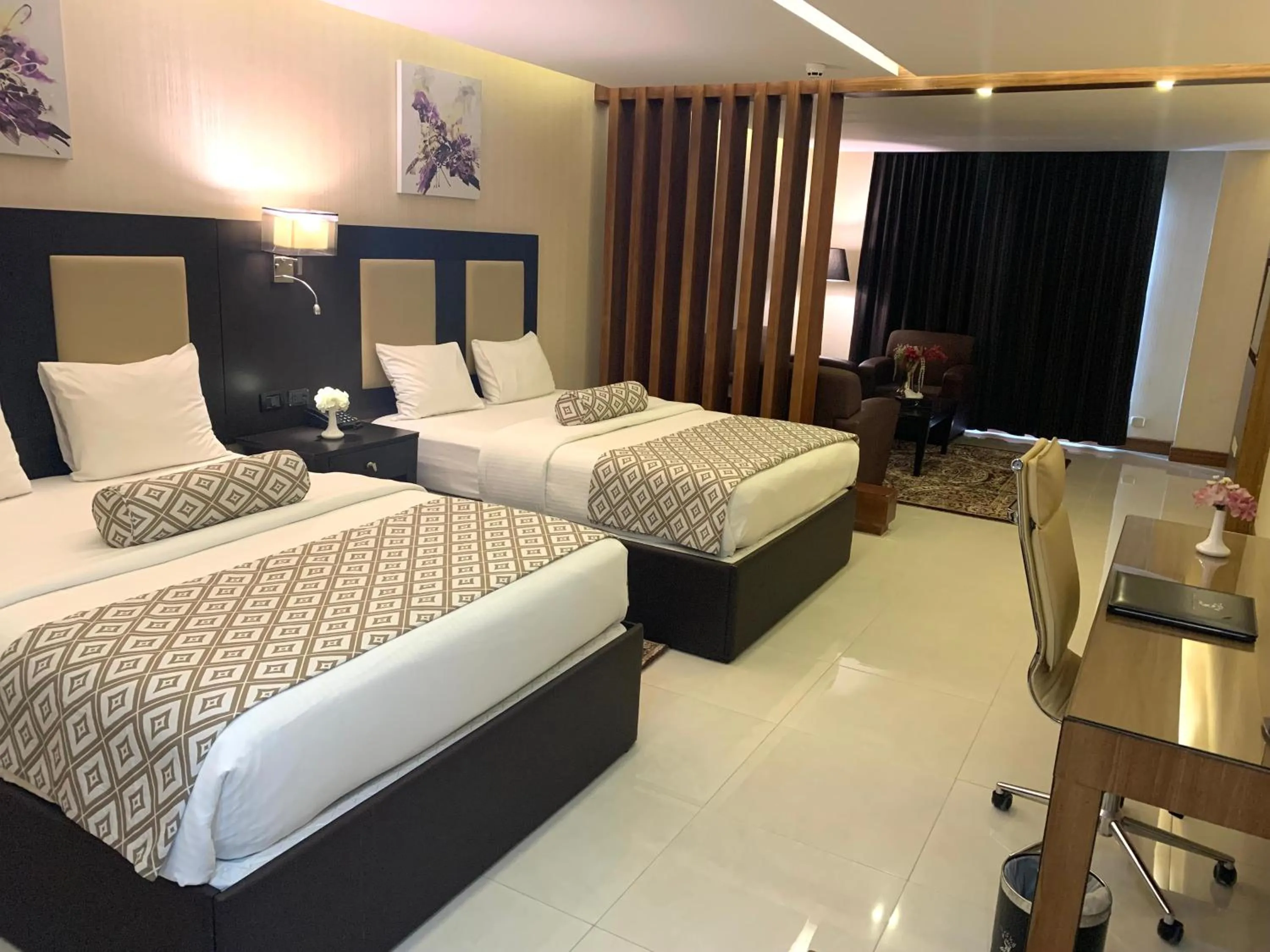 Living room, Bed in Olive Tree Amman