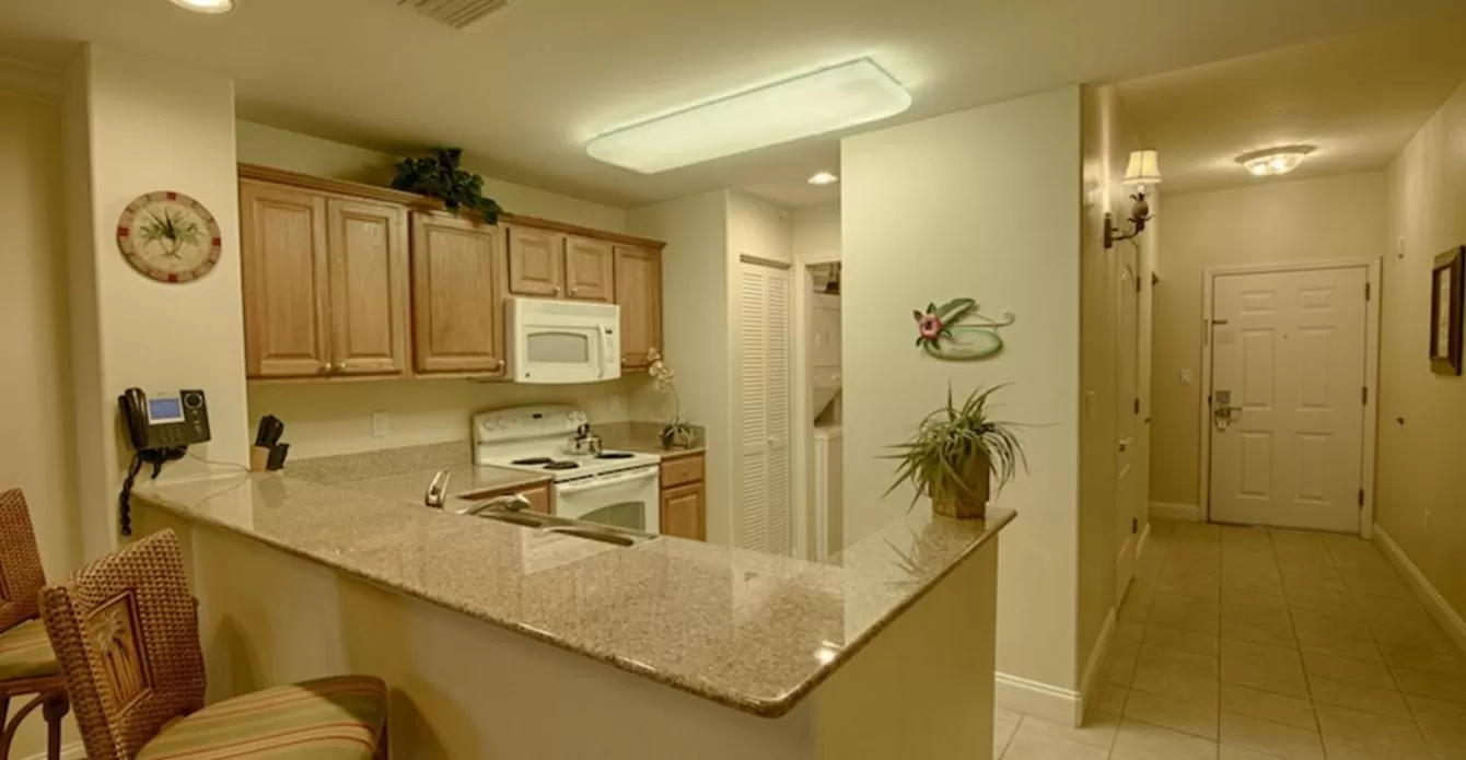 Kitchen or kitchenette in Penthouse Close to Disney area and Malls water view