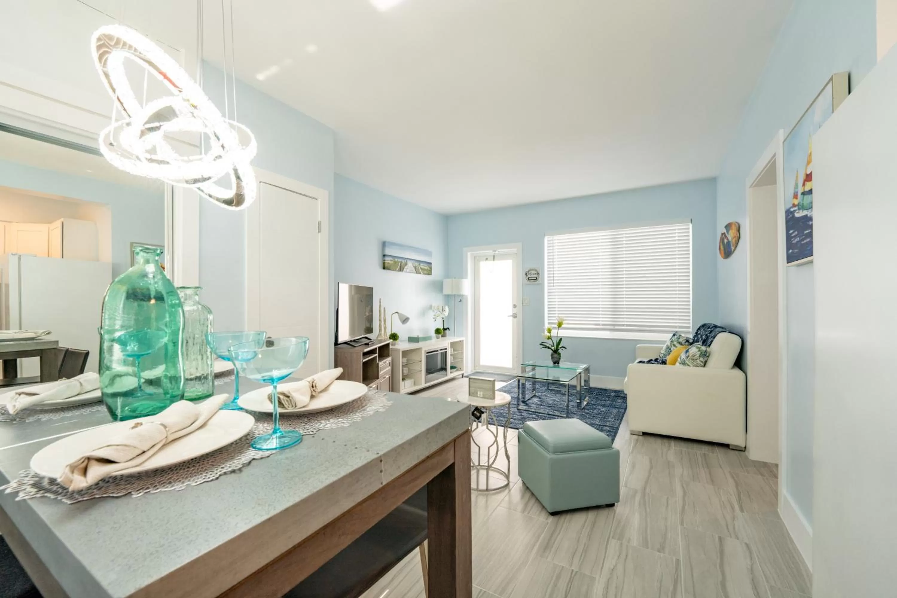 Living room in The Surf Hollywood Beach