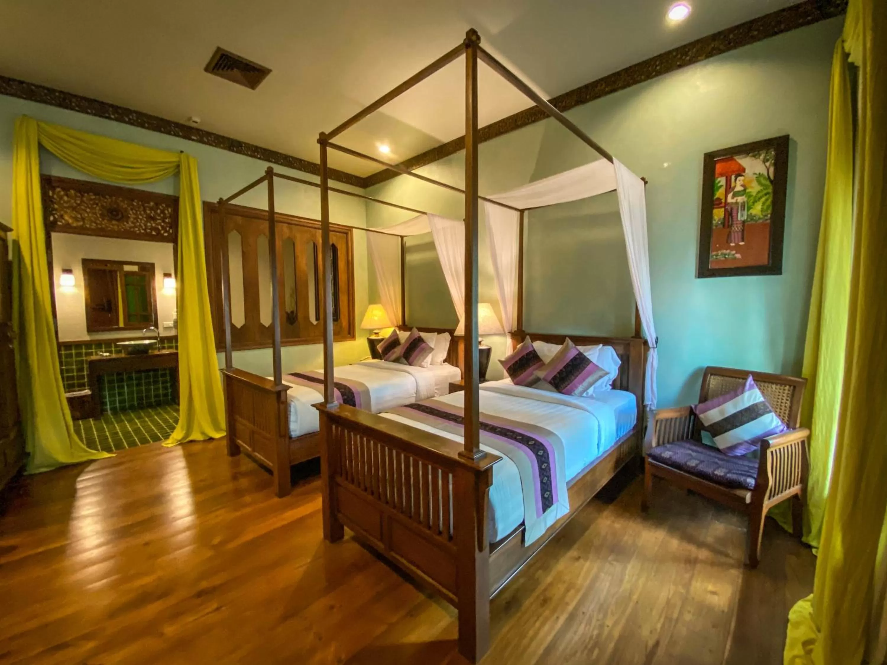 Bedroom, Bed in Amata Lanna Village อมตะล้านนาวิลเลจ