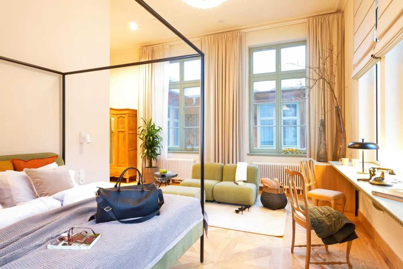 Bed in ARCHE Dwór Uphagena Gdańsk