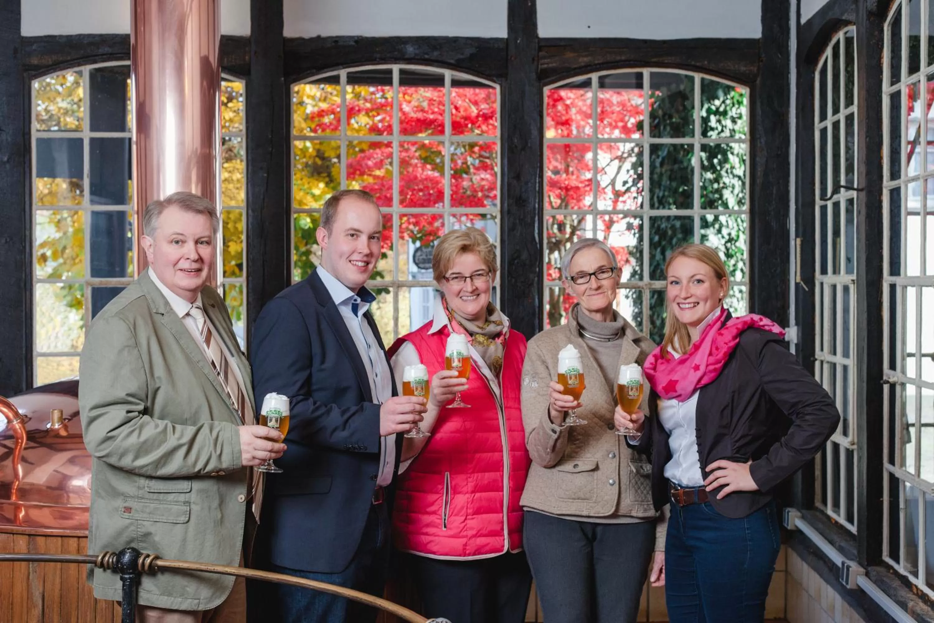 Family in Esloher Brauhaus