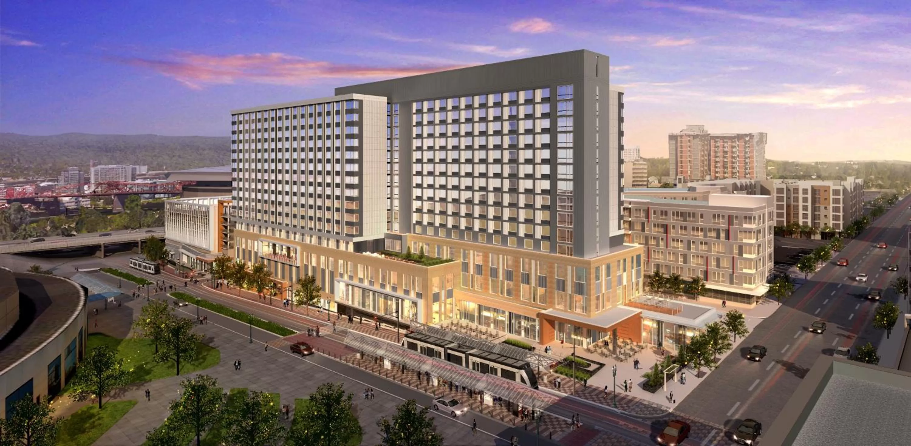 Facade/entrance in Hyatt Regency Portland at the Oregon Convention Center