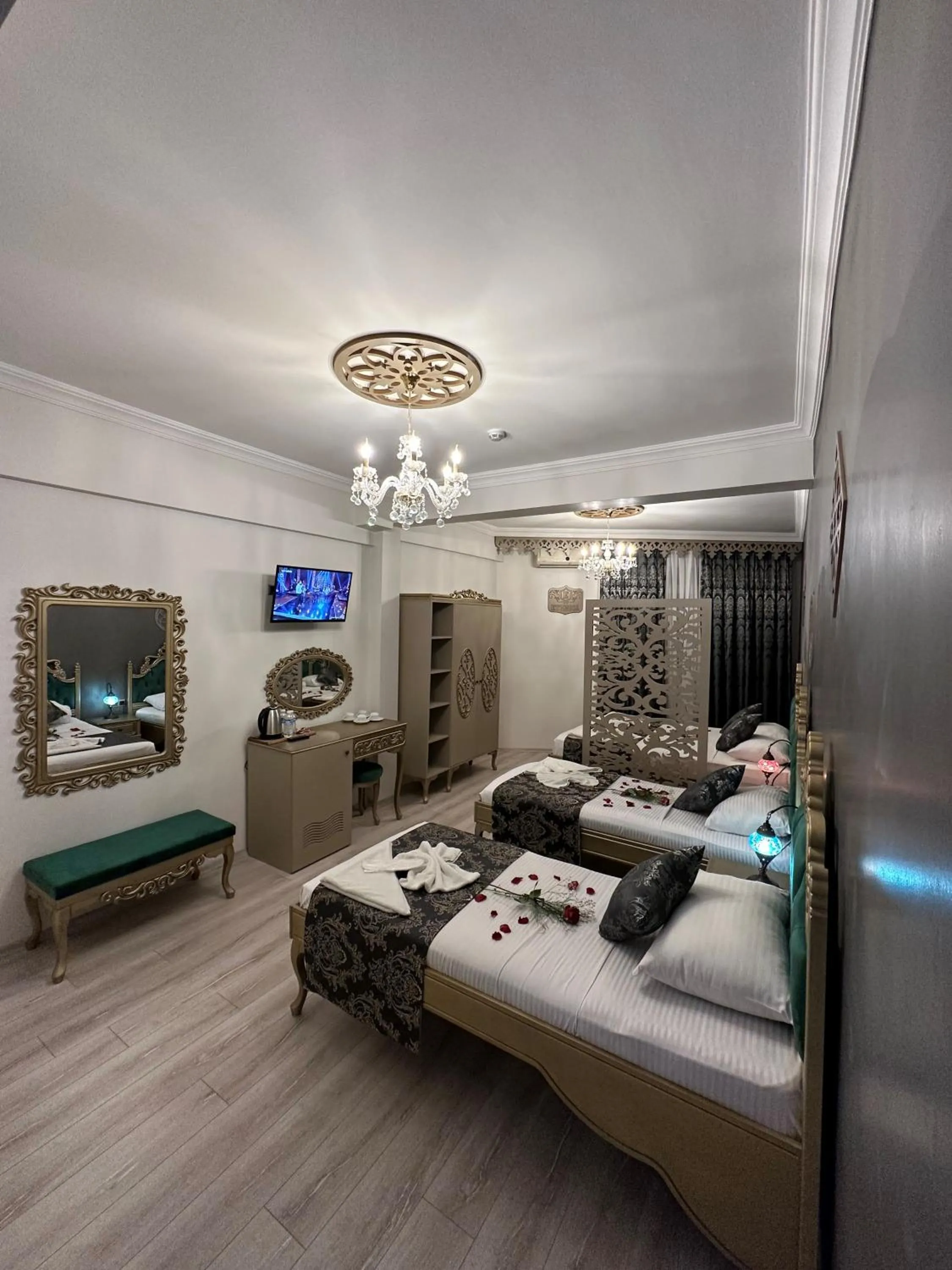 Bed in Ethnica Suites