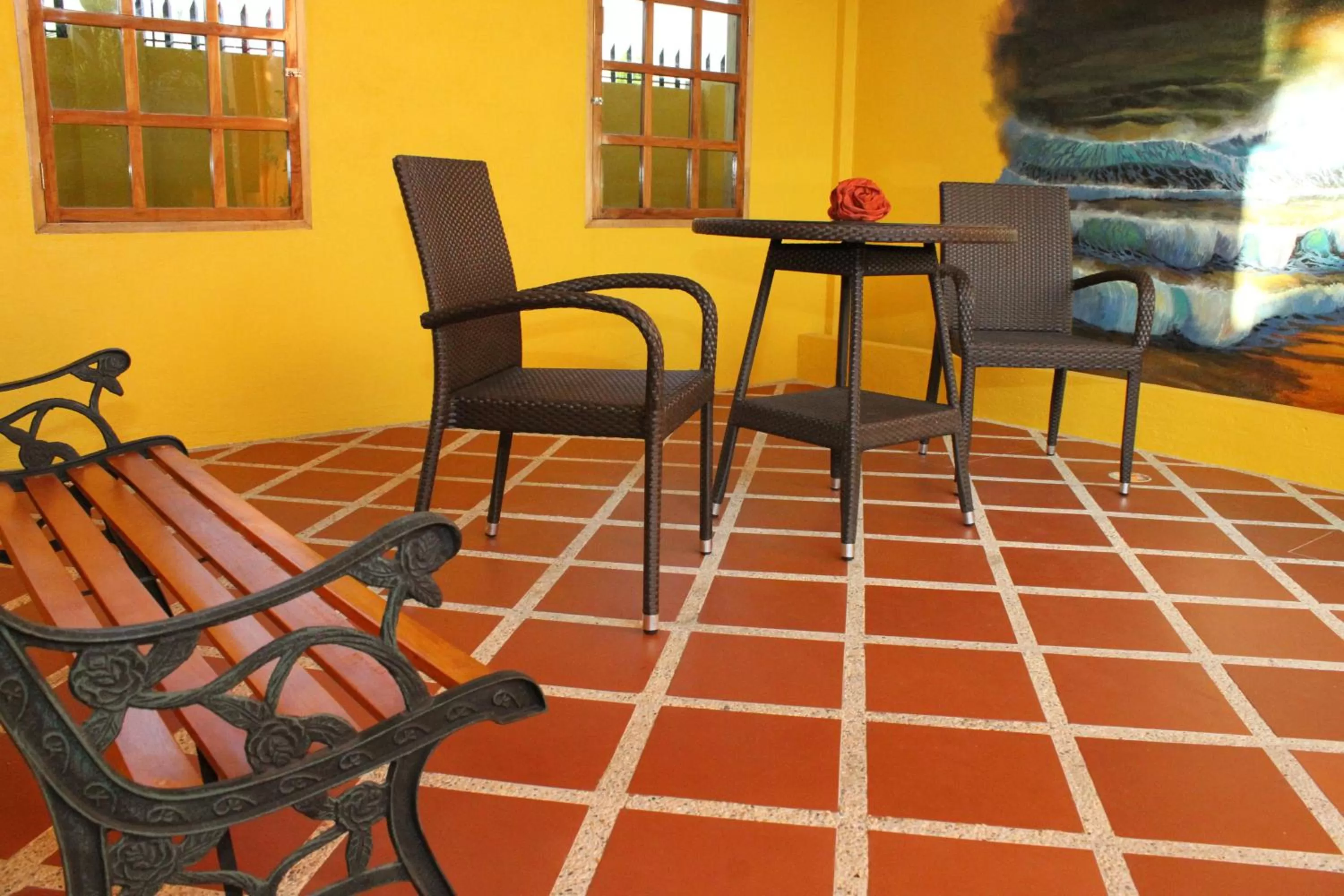 Balcony/Terrace in Alona's Coral Garden Resort (Adult-Only)