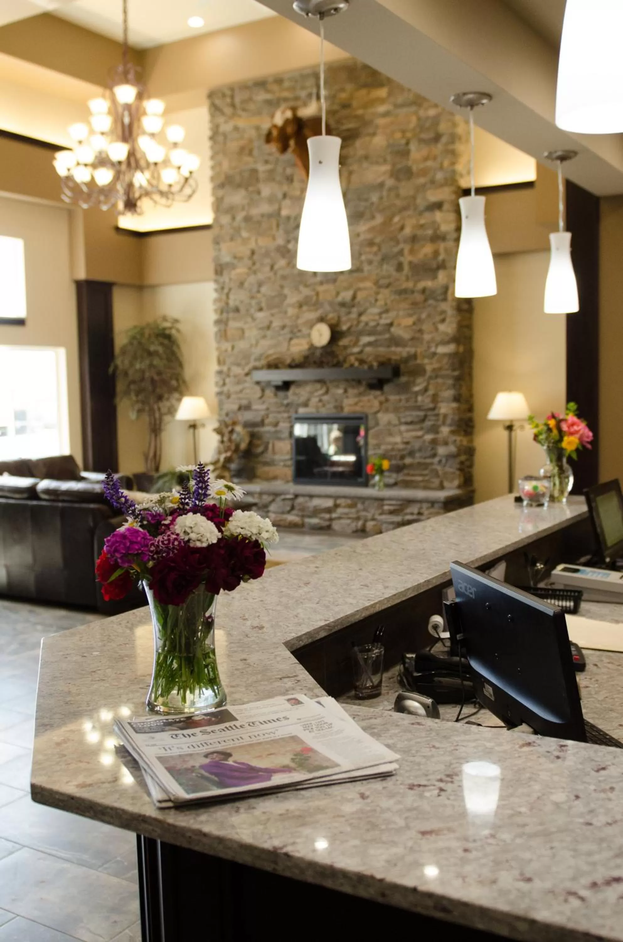 Lobby or reception in Inn at Moses Lake