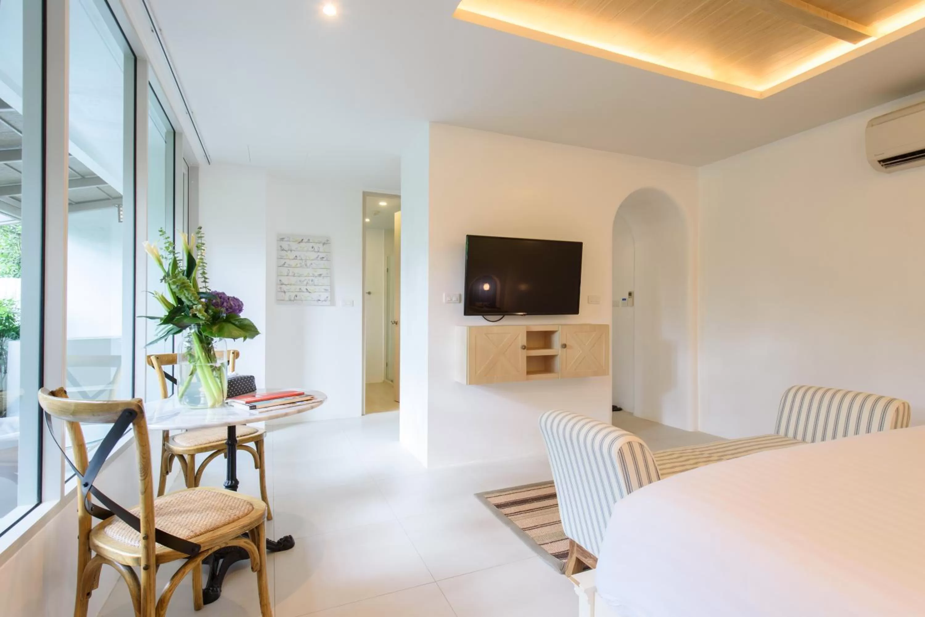 Seating area, Bed in Costa Village Bangsaray