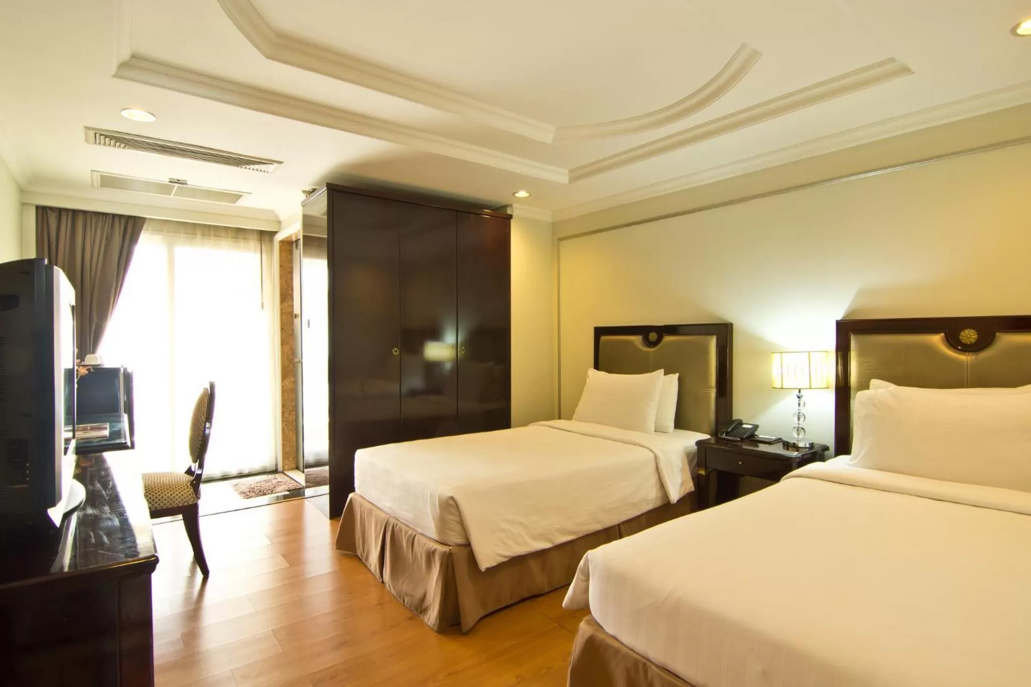 Photo of the whole room, Bed in LK Mantra Pura Resort