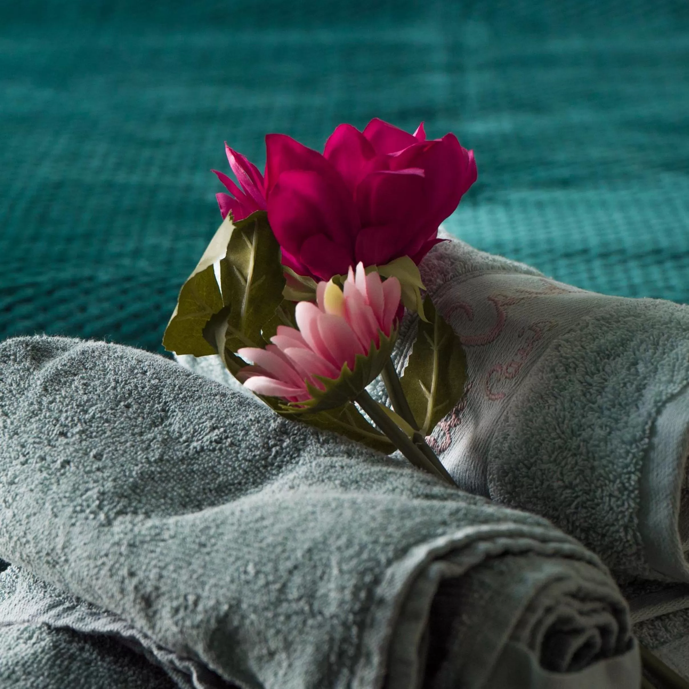 towels in Cabezo Buñuel Hostal