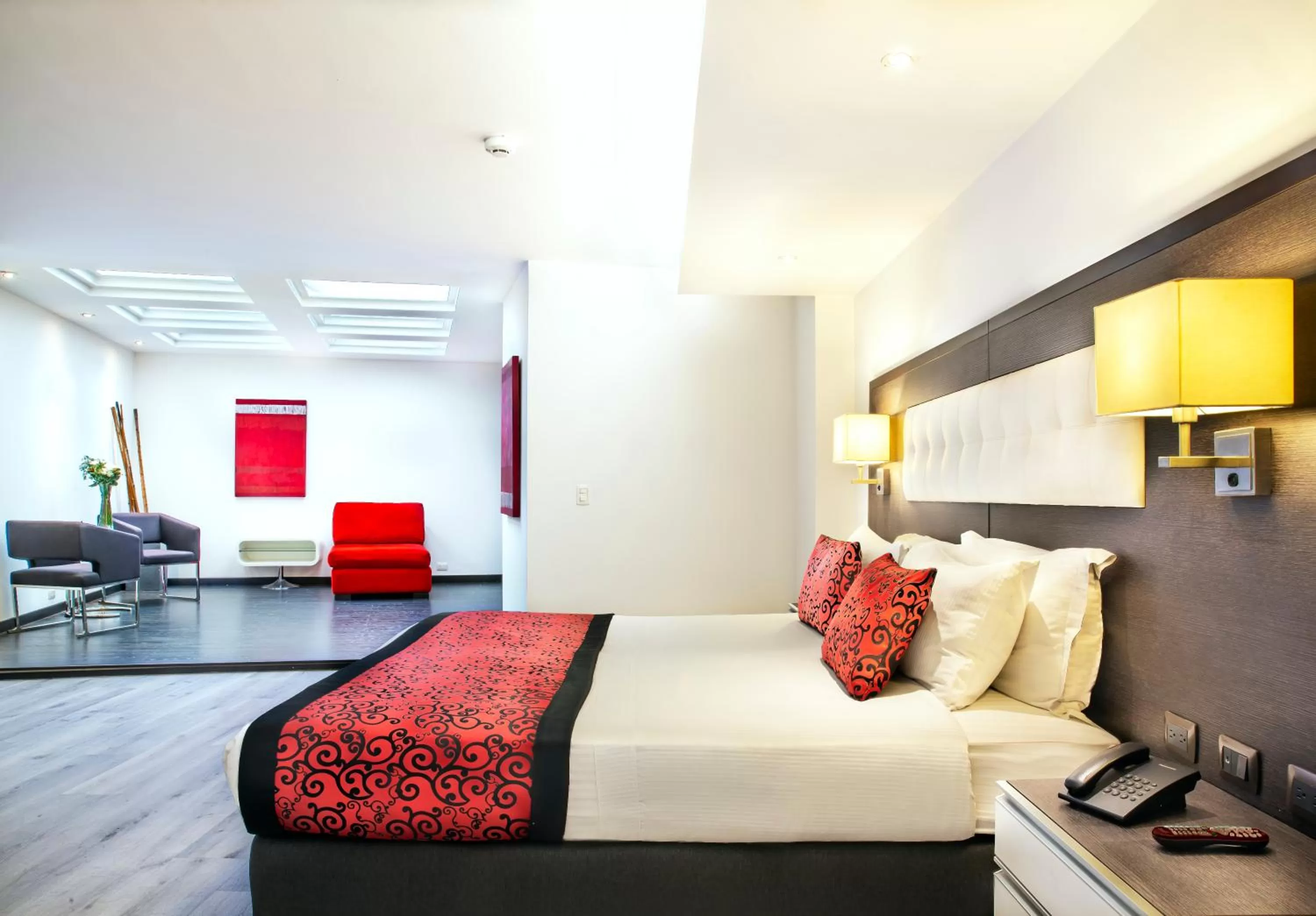 Bed in Hotel City Bog Expo Museo