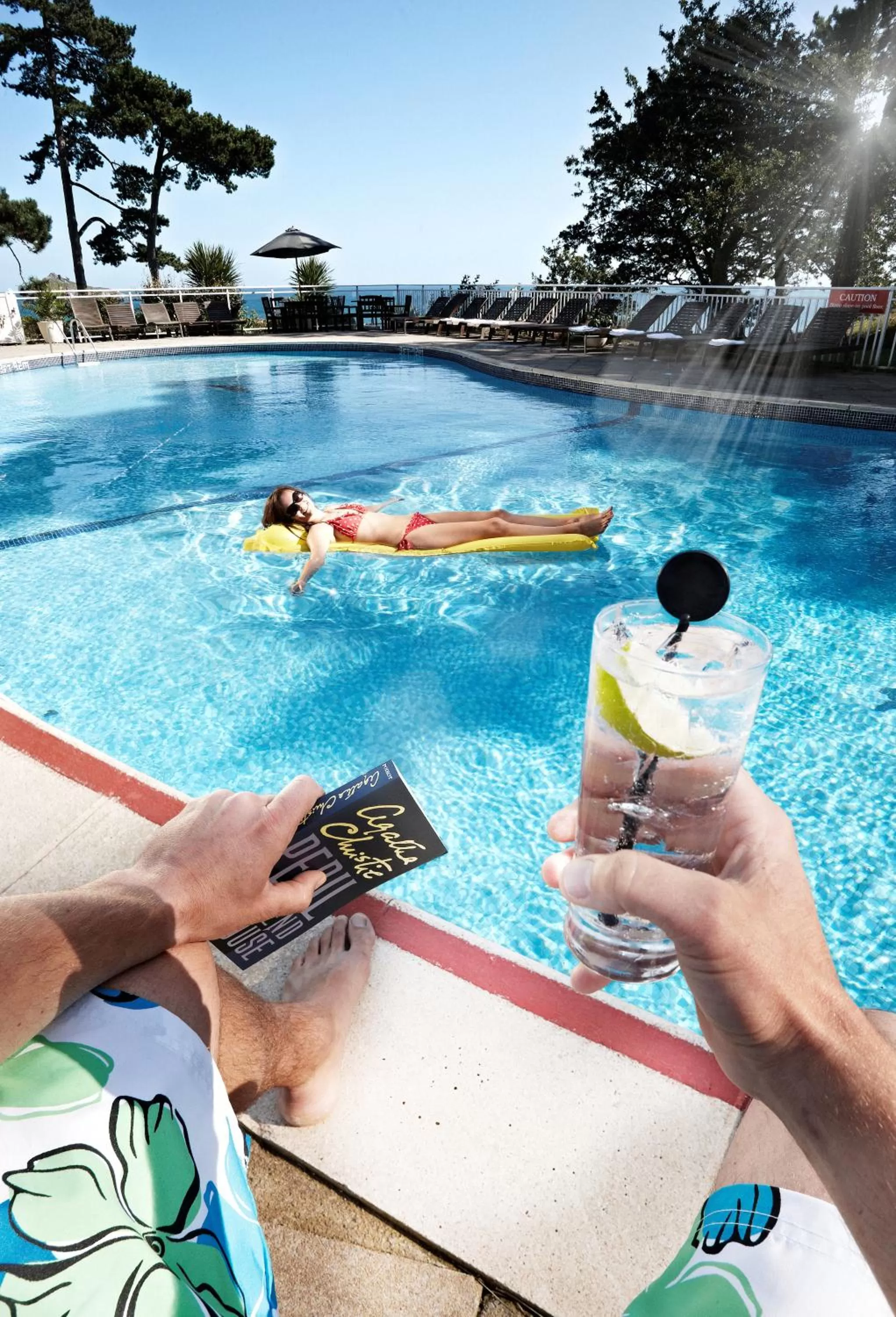 Pool view in The Osborne Hotel