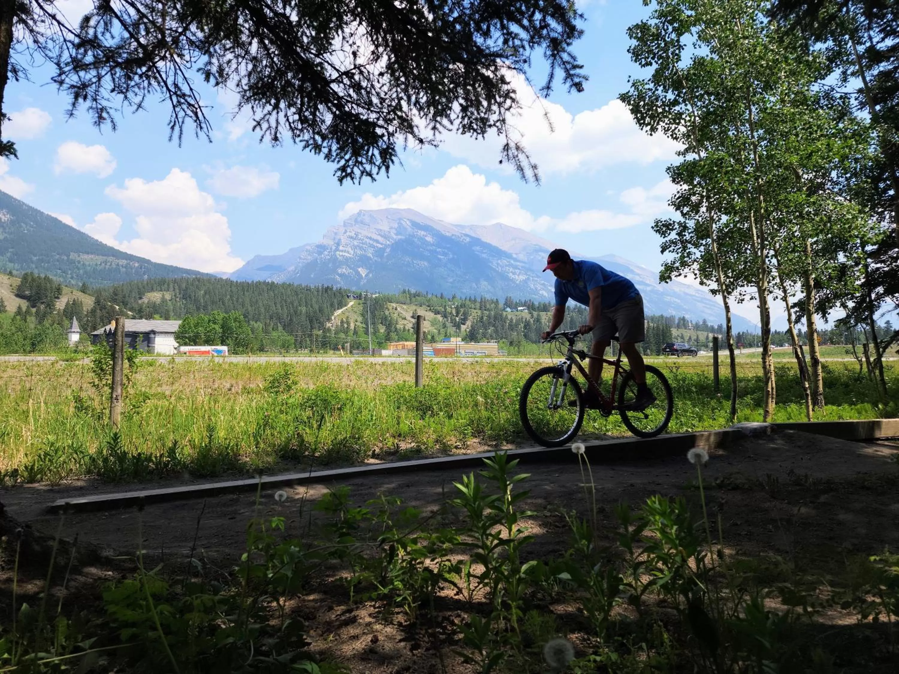 Cycling in Sunset Resorts Canmore and Spa