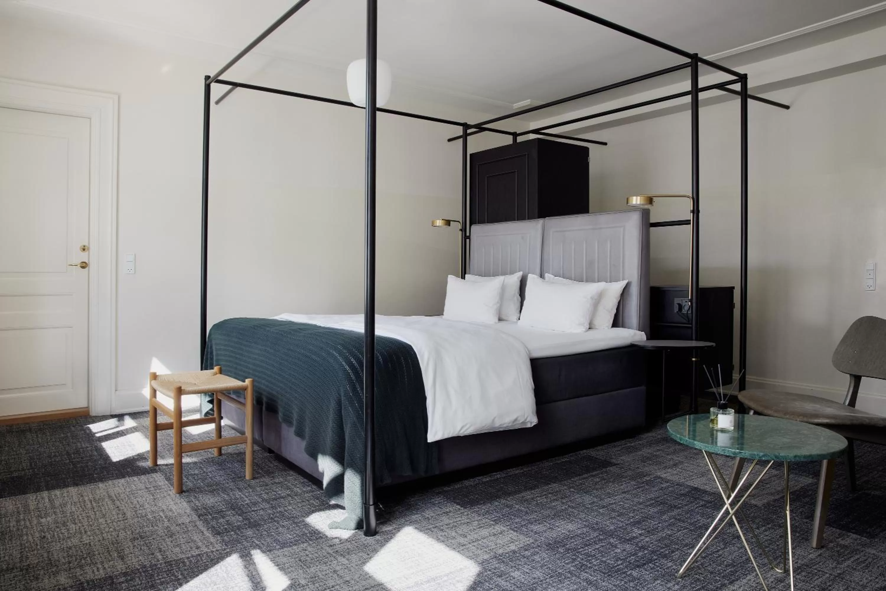 Bed in Hotel Danmark