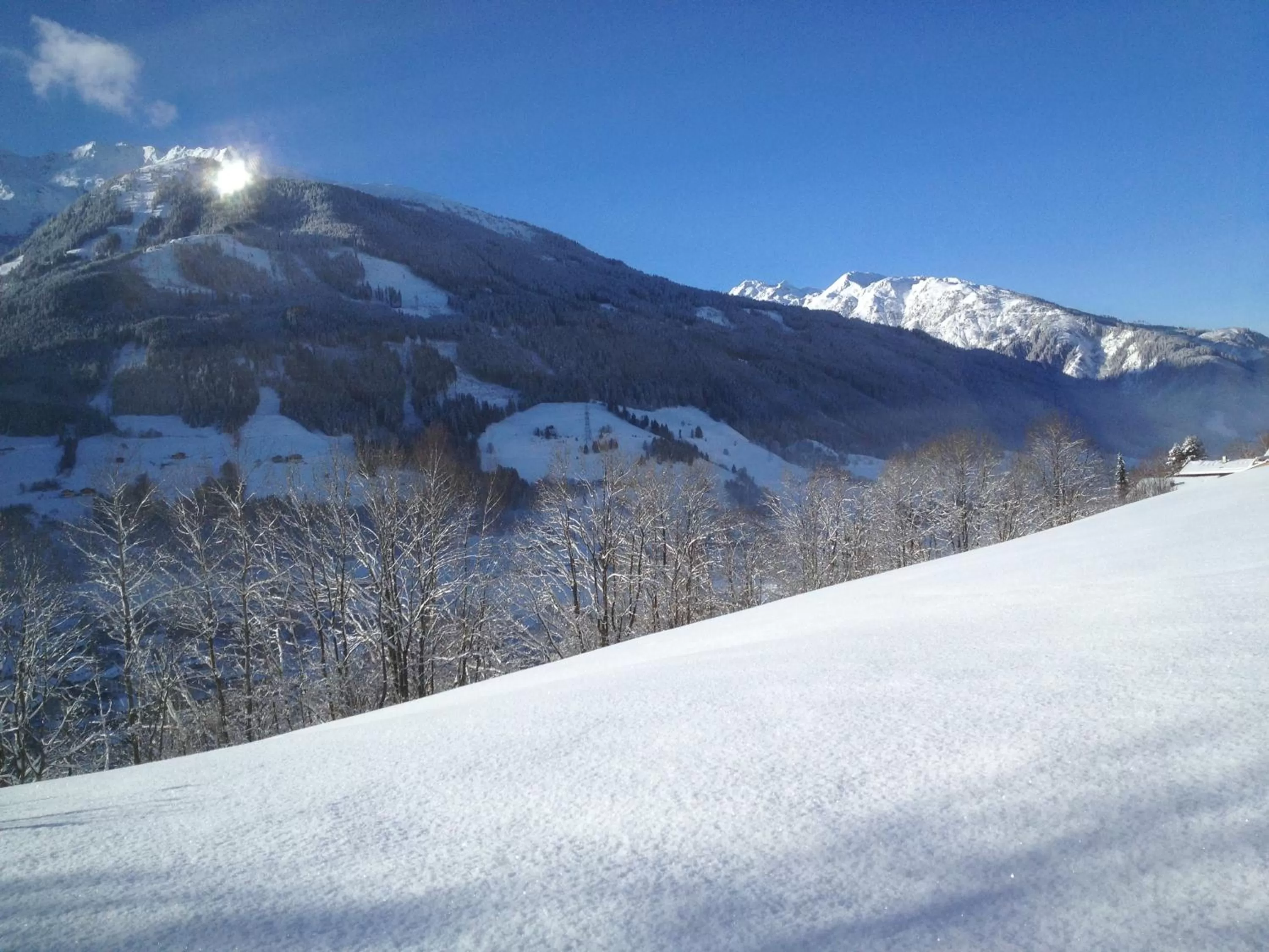 Double Room with Terrace and View in Pension Schlossberg