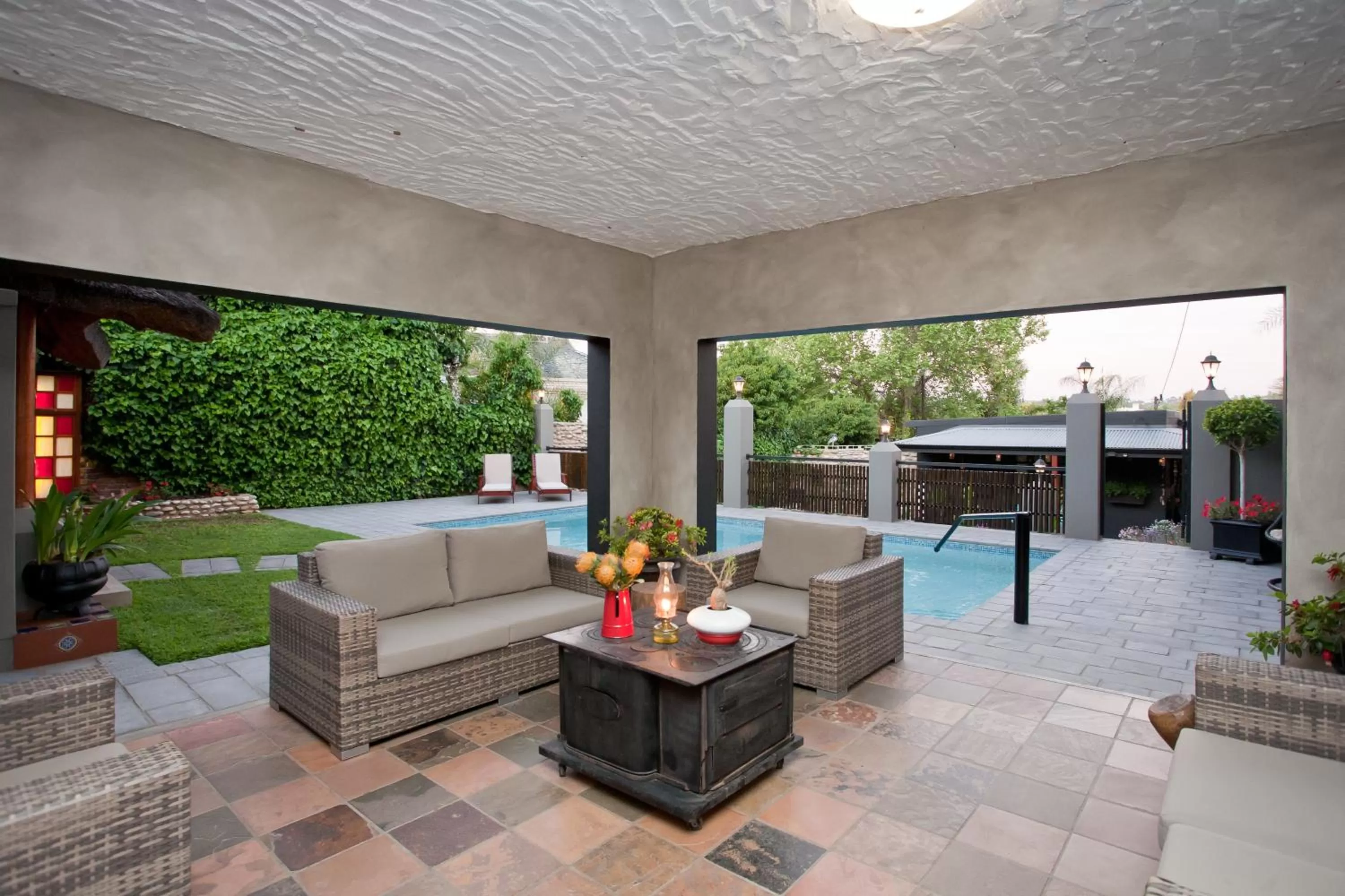 Patio in Miles B&B Guest House