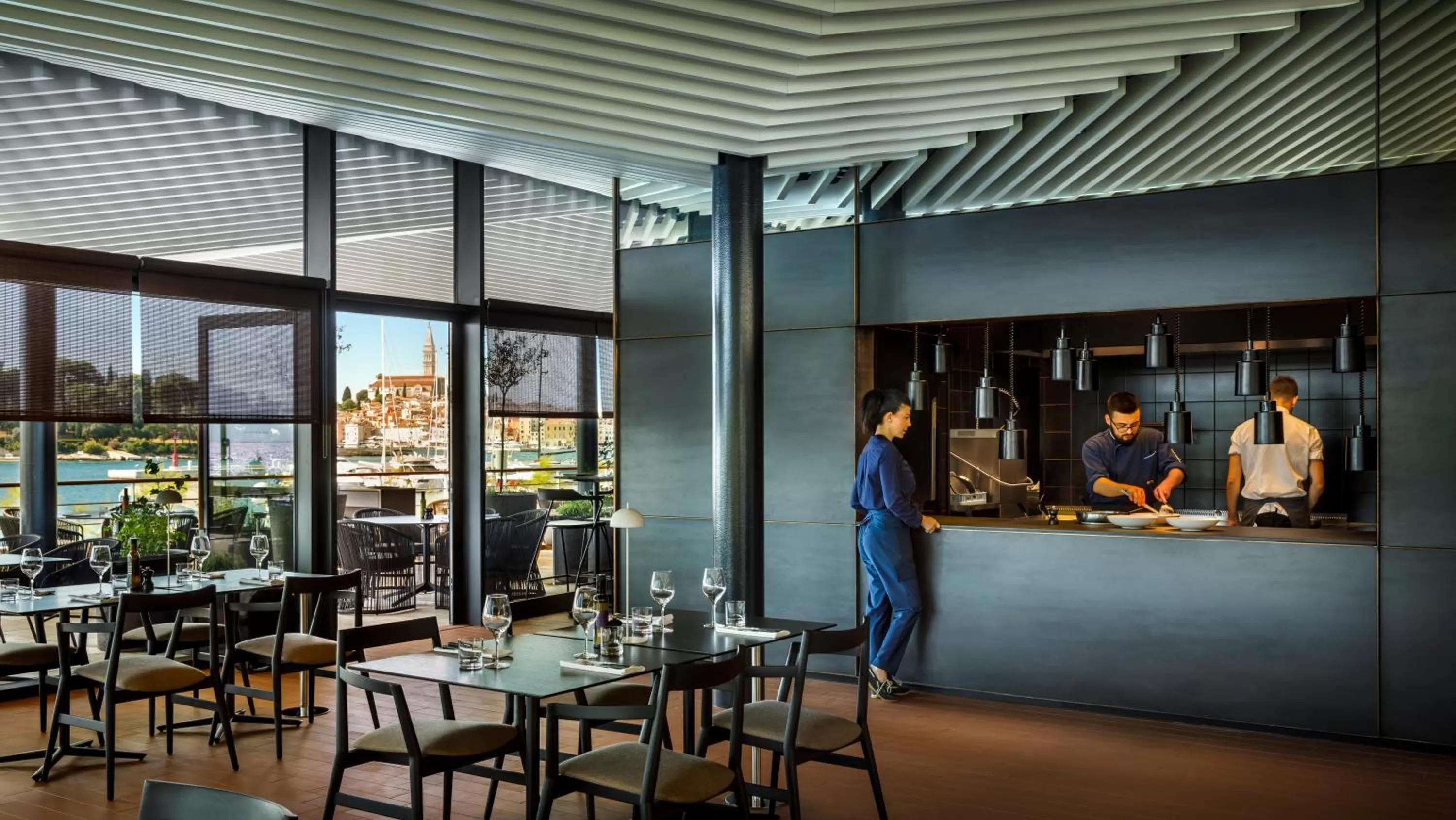 Restaurant/places to eat in Grand Park Hotel Rovinj by Maistra Collection