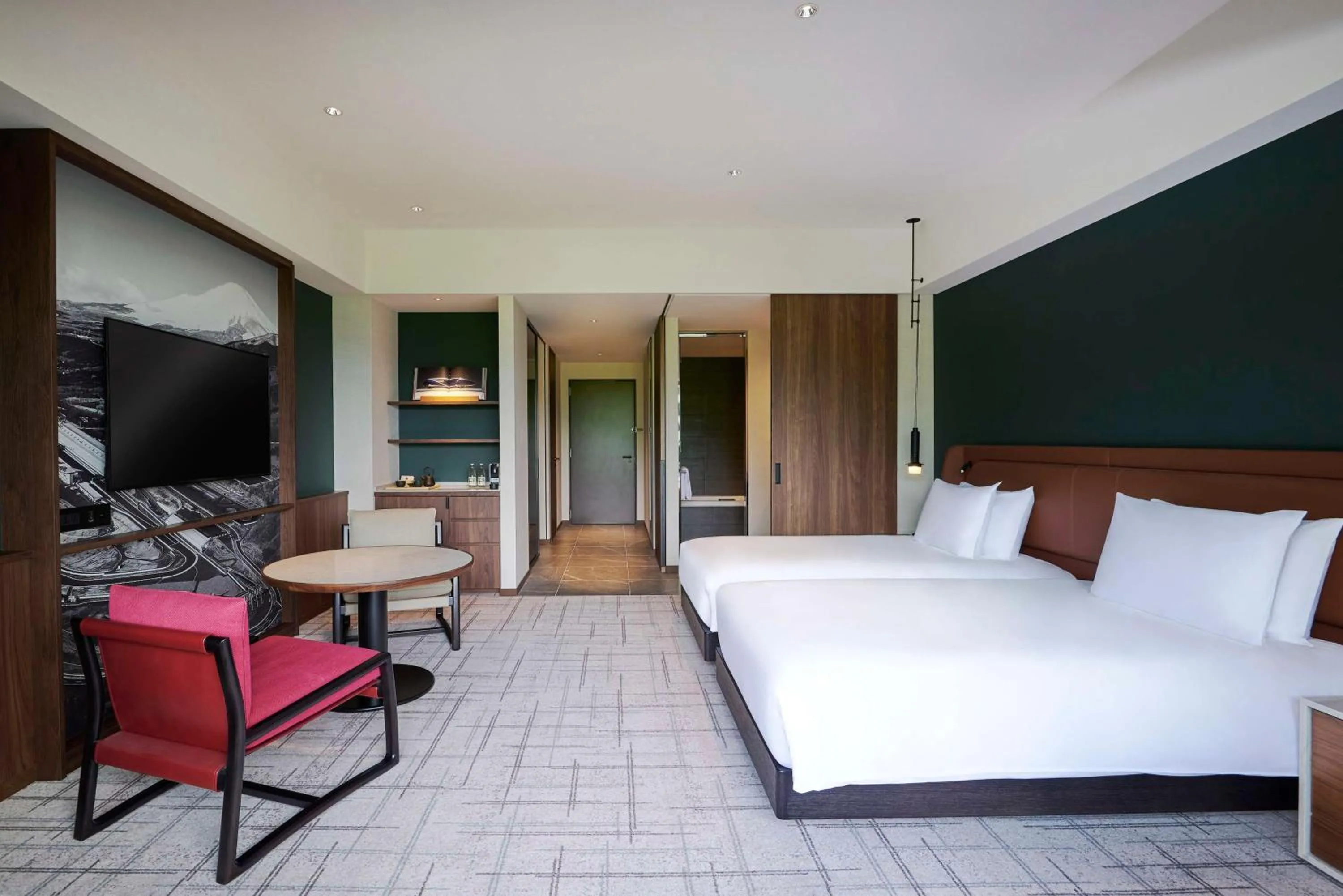 Bedroom, Bed in Fuji Speedway Hotel, in The Unbound Collection by Hyatt