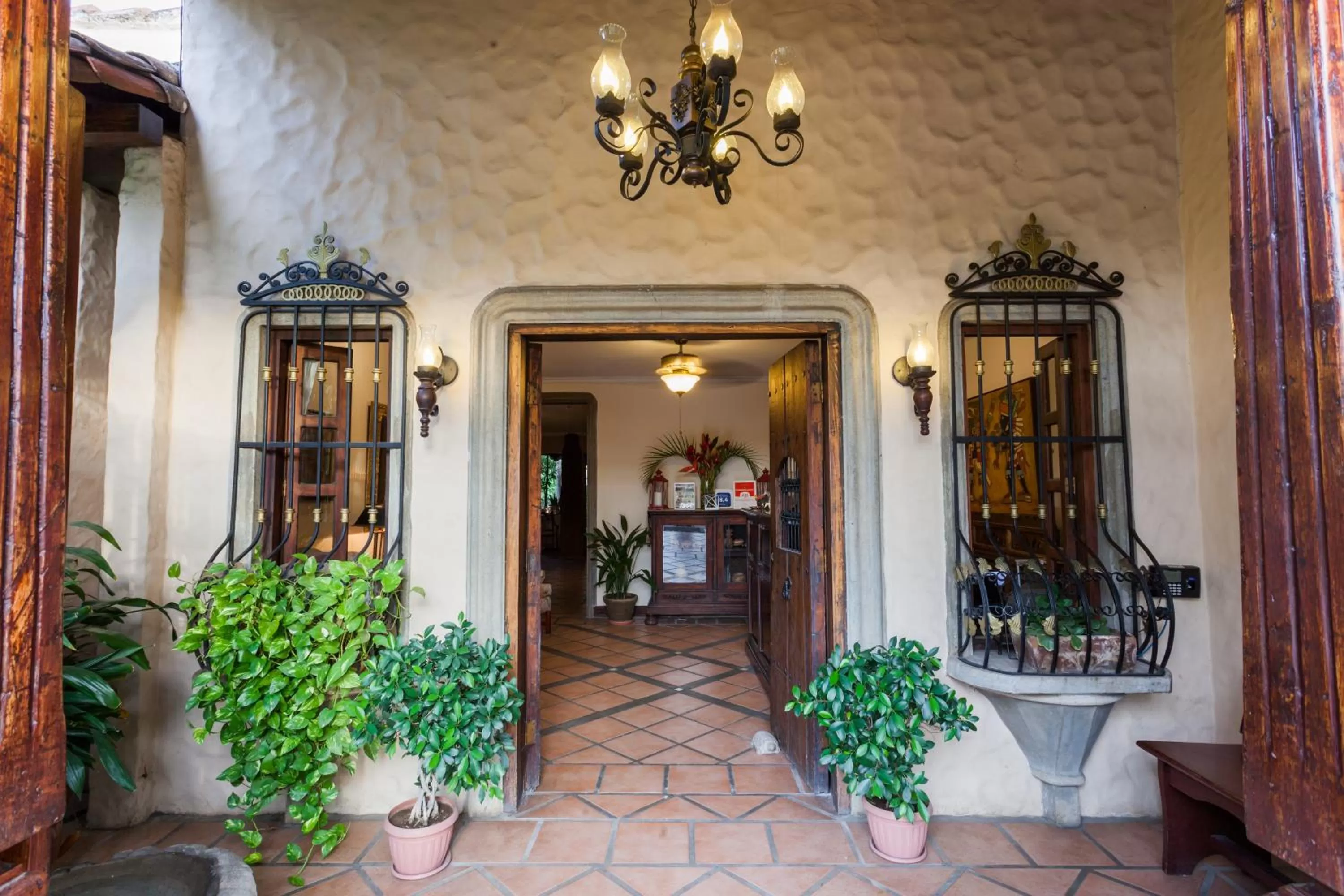 Facade/entrance in Hotel Los Robles, Managua, Nicaragua