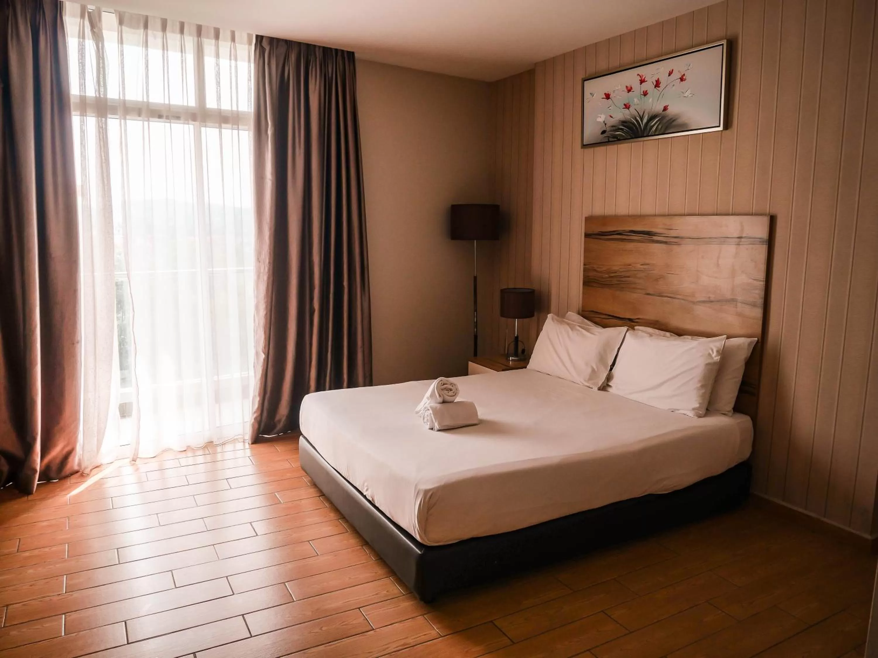 Bed in Bangi Perdana Hotel