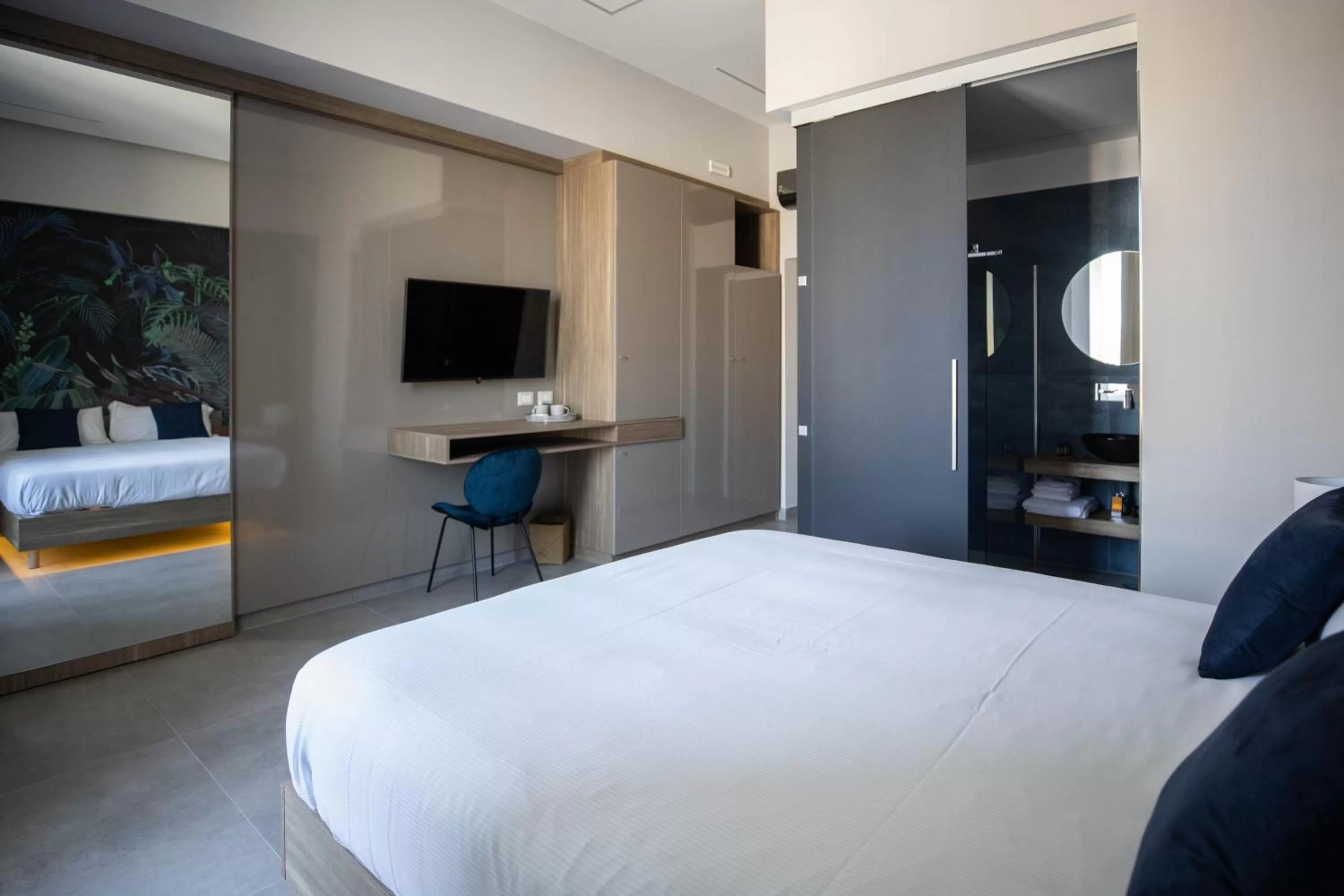 Bed in L'élégant BOUTIQUE ROOMS NAPLES