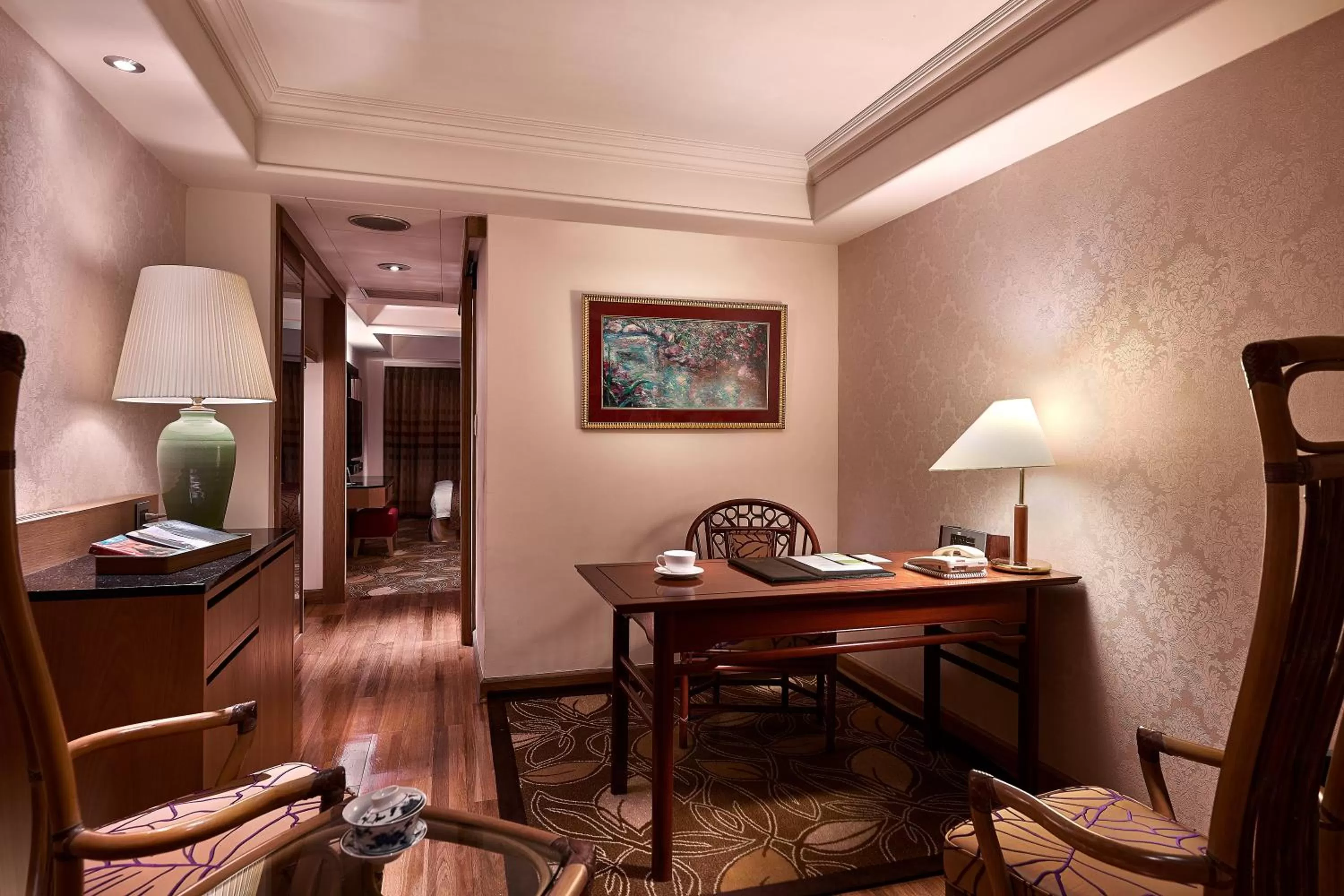 Seating area in The Riviera Hotel Taipei