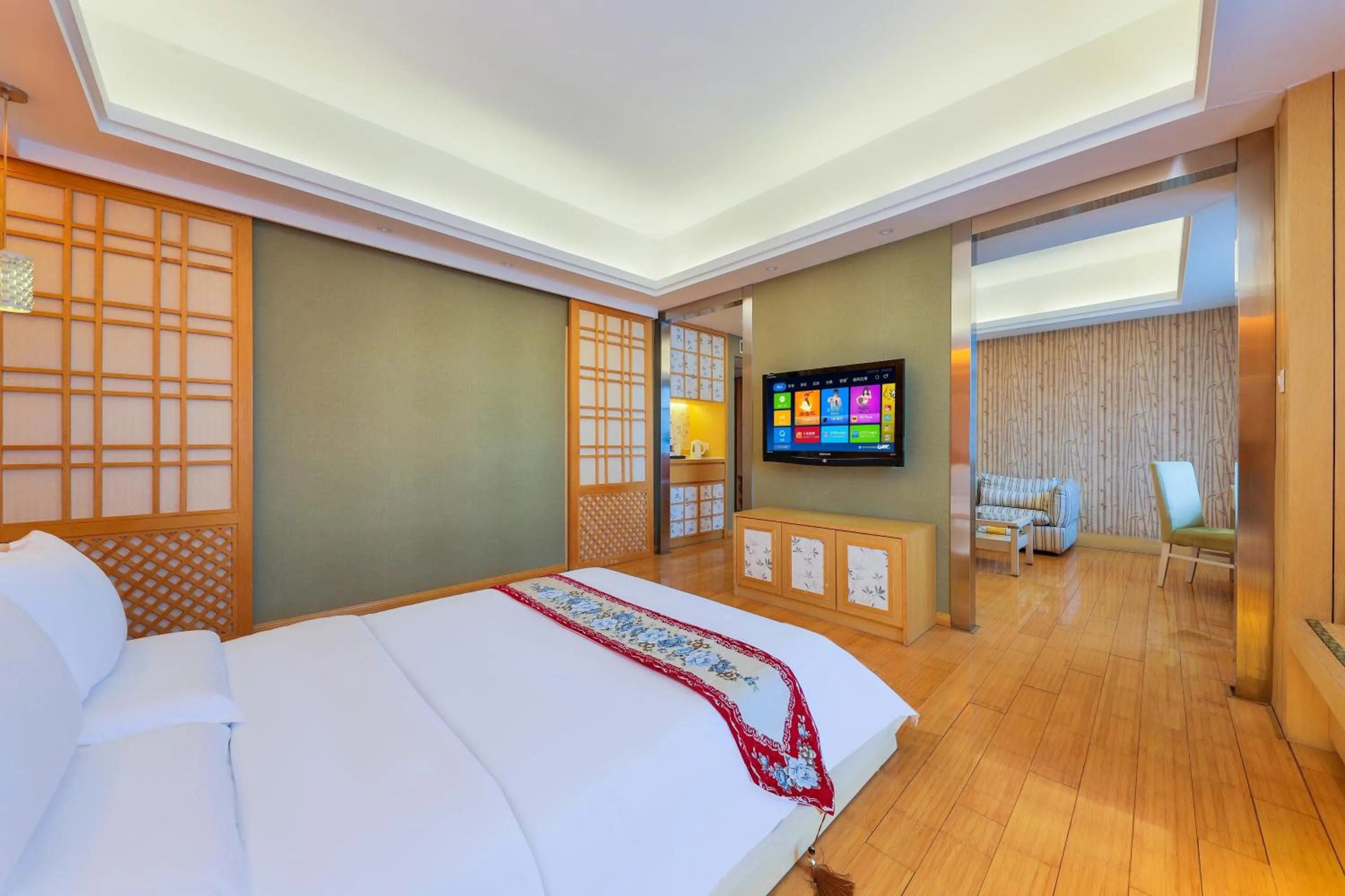 Bed in Zhengzhou Yuehai Hotel