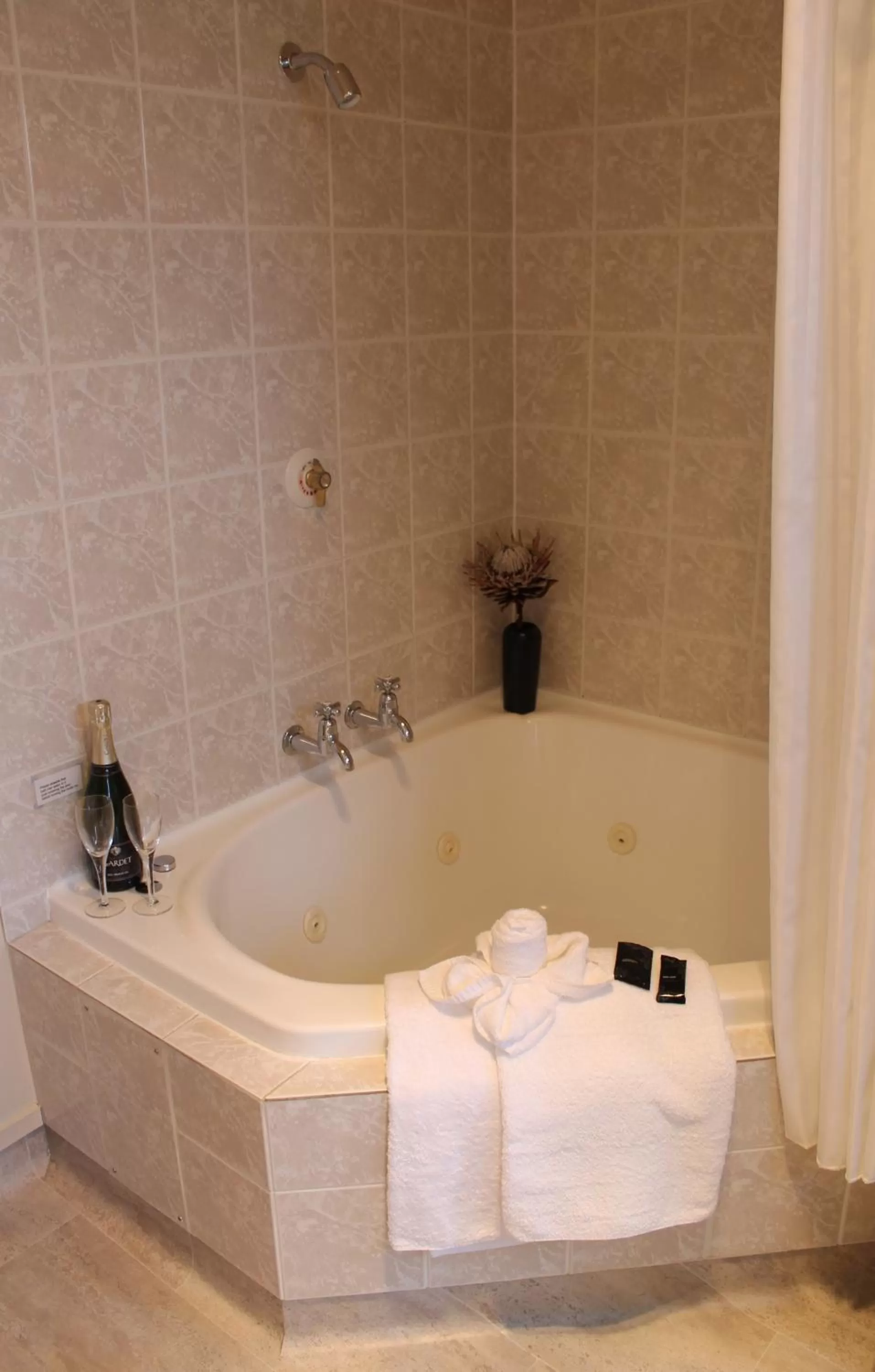 Bathroom in Alpine Rose Motel