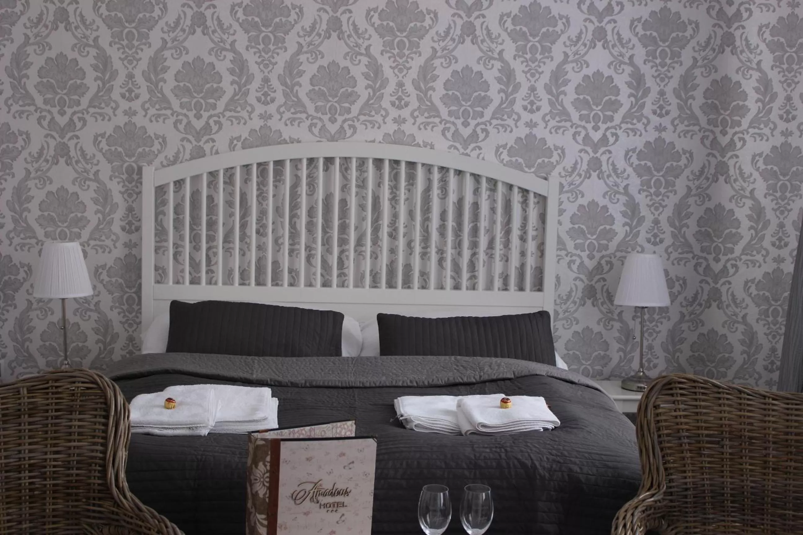 Bed in Hotel Amadeus