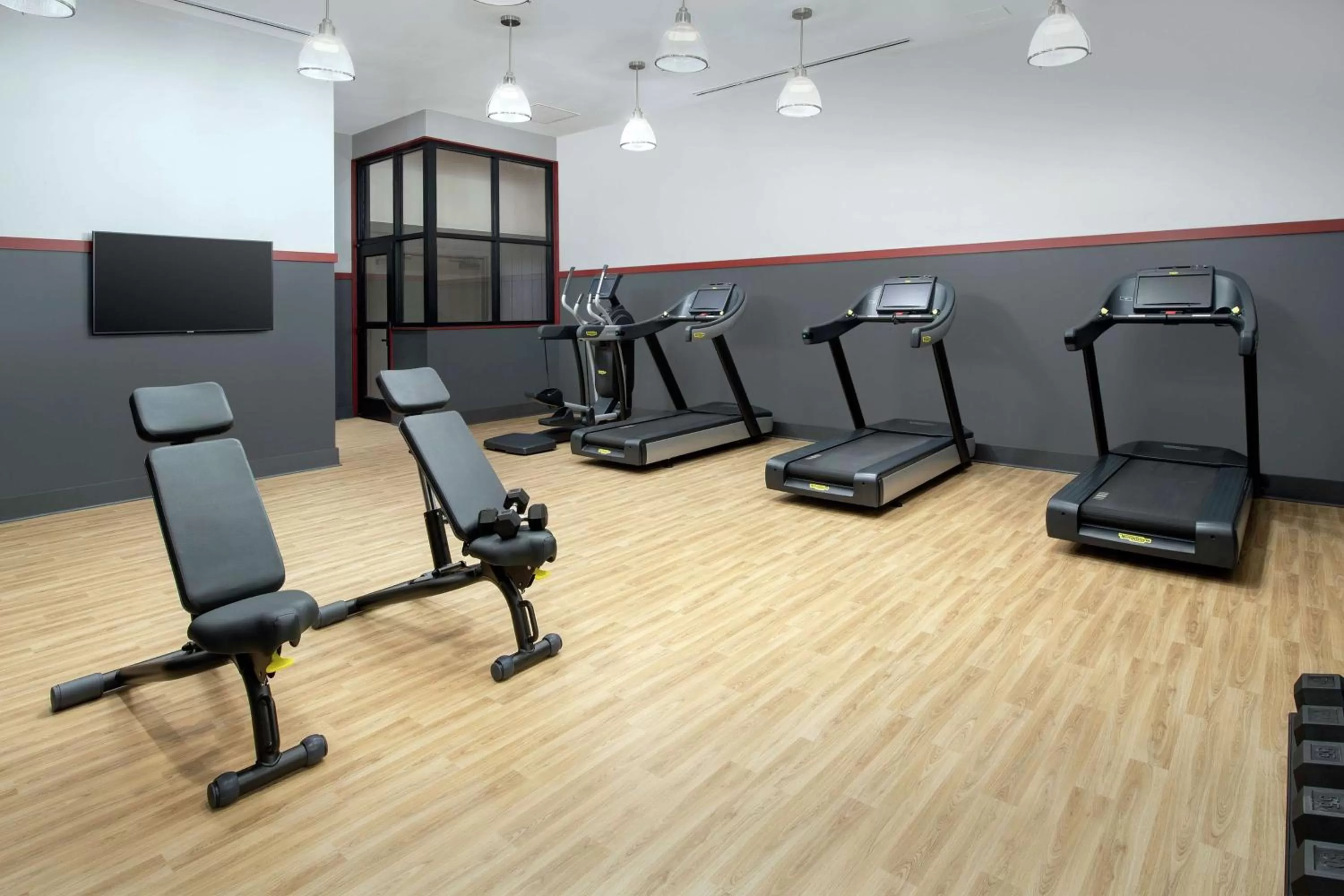 Fitness centre/facilities in Canopy By Hilton Ithaca Downtown