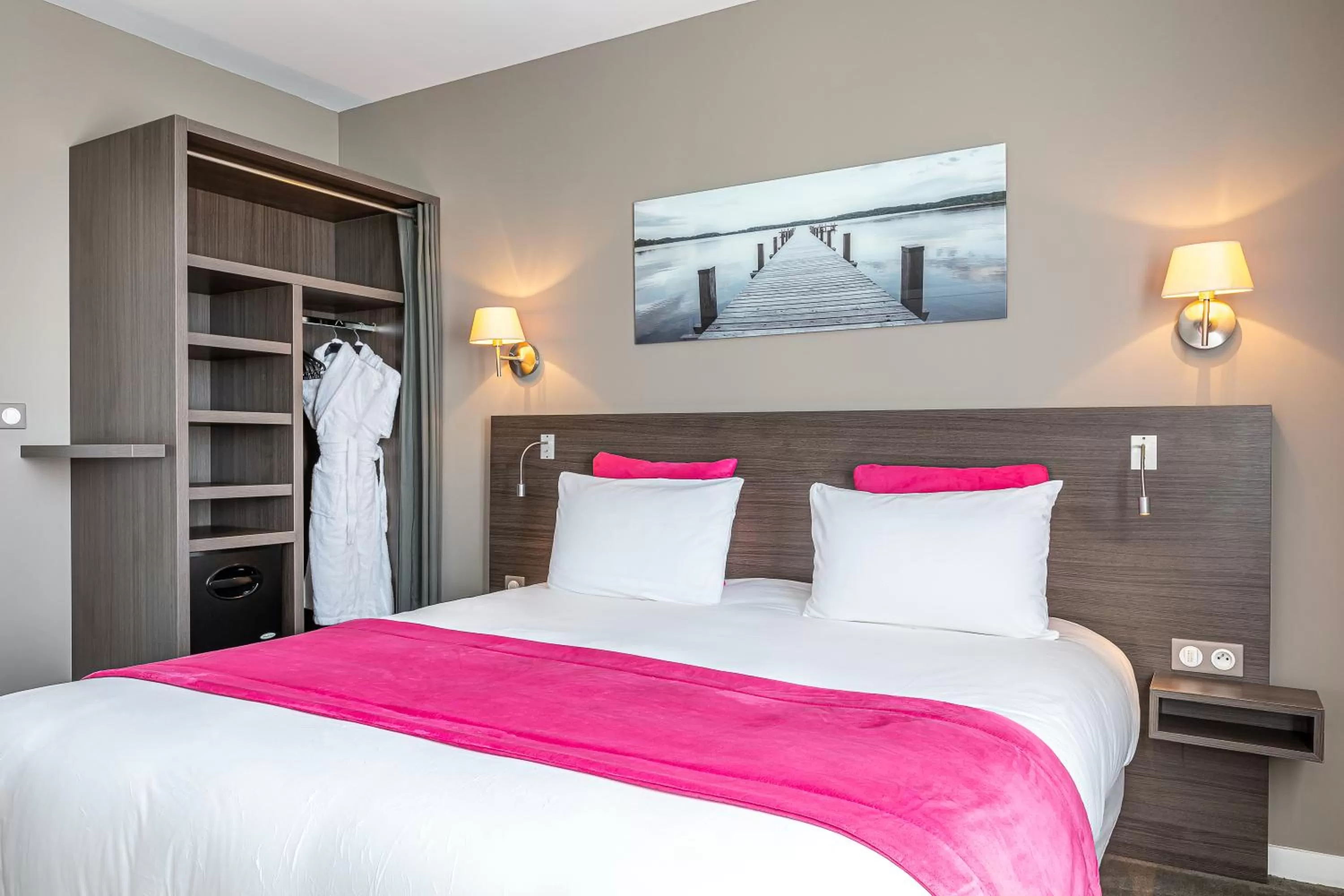 Bedroom, Bed in Hotel Des Dunes