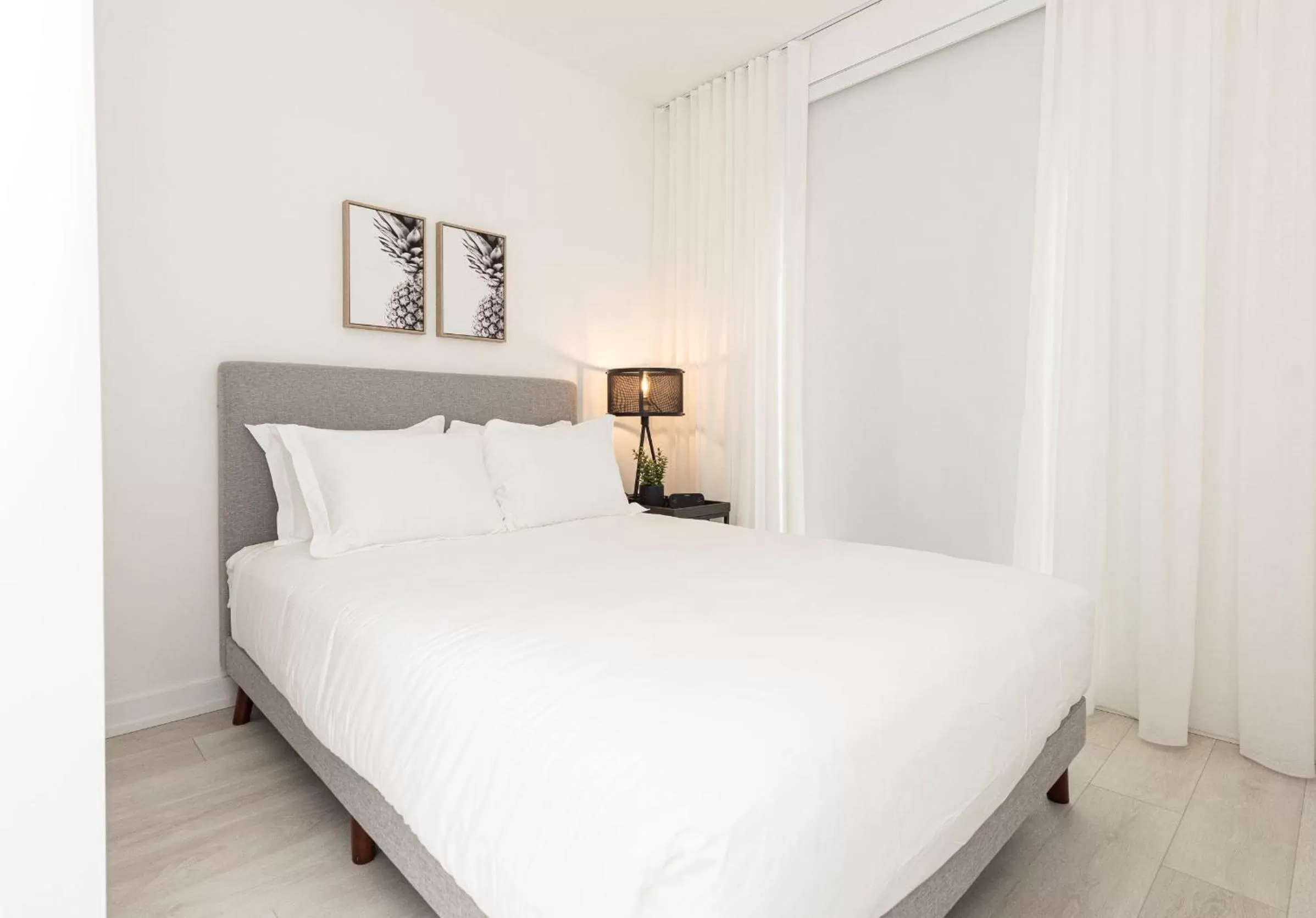 Bed in Muskoka Bay Resort