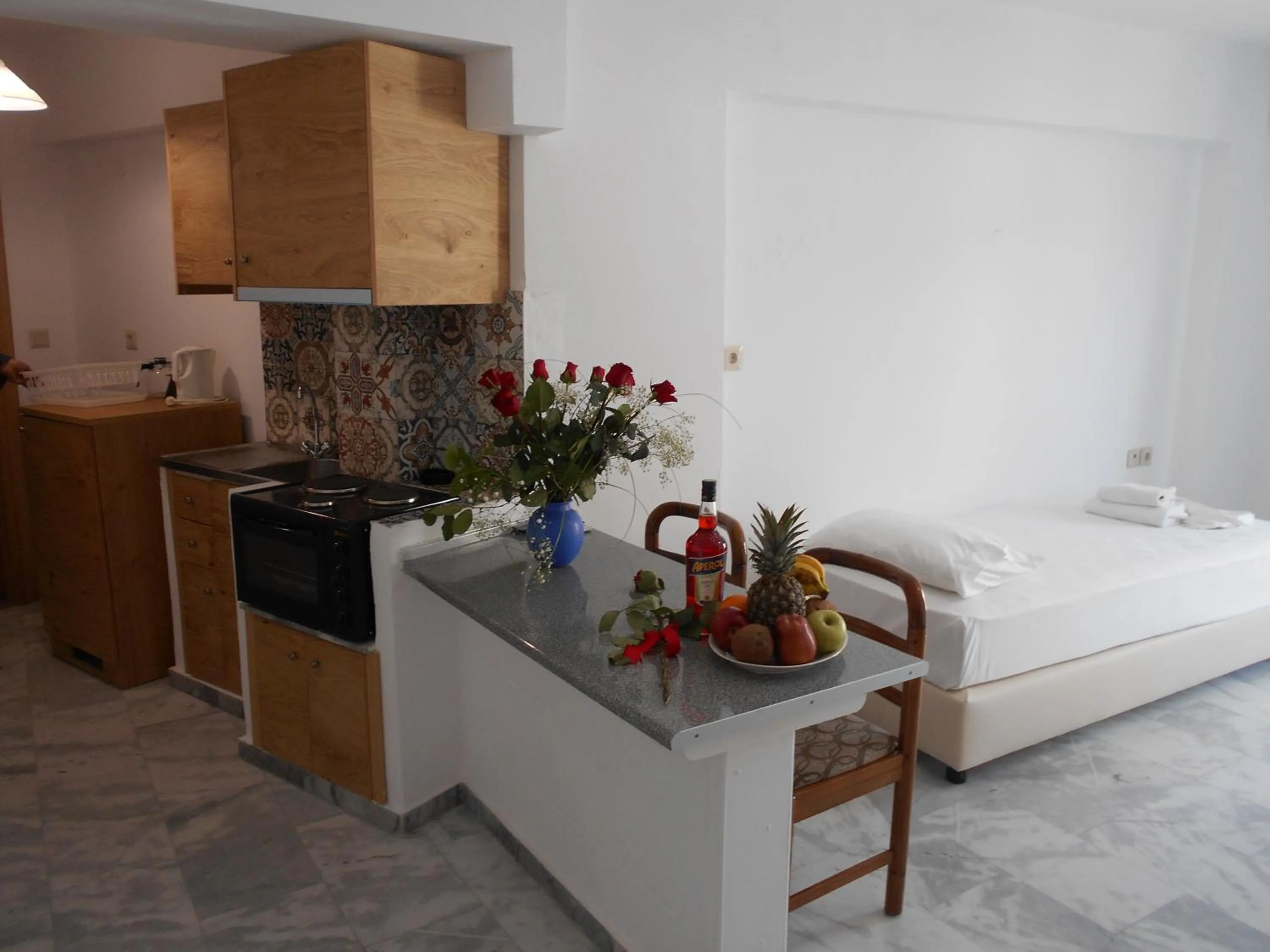 Kitchen or kitchenette in Artemis Hotel Apartments