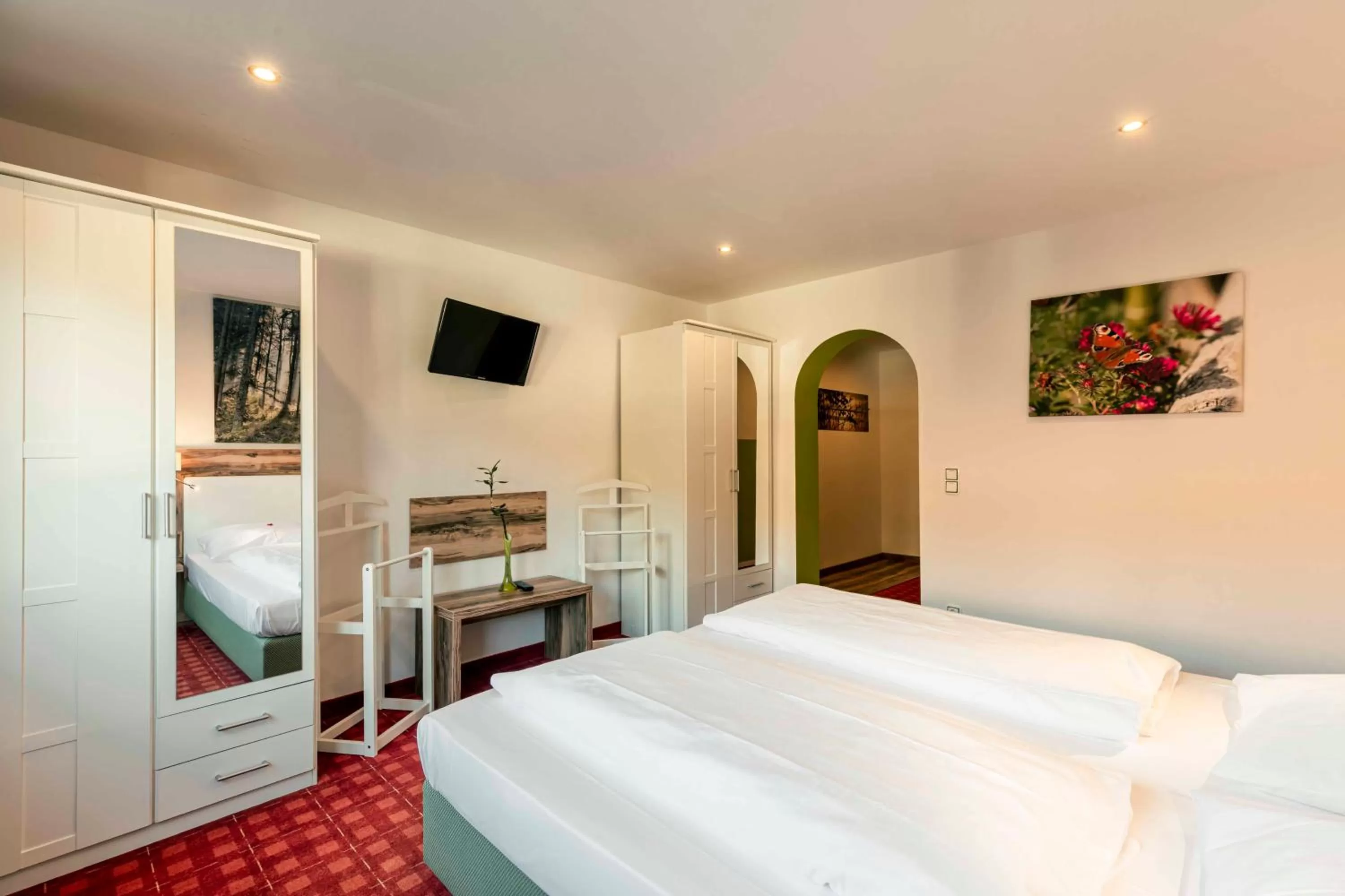 Bed in Landhotel GrünWies -Bonsai-Wellness Garni