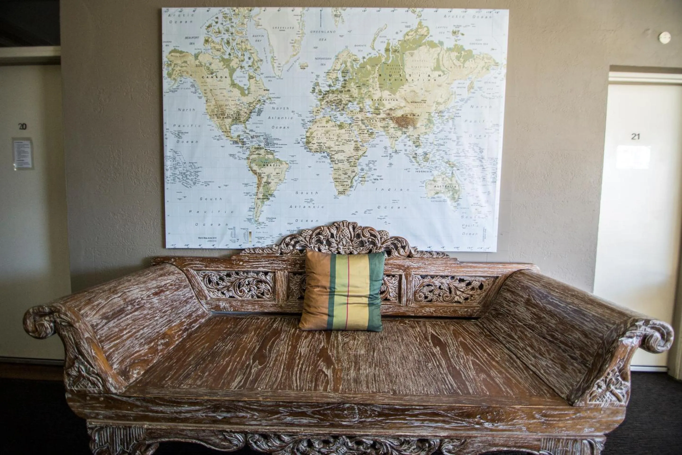 Seating area in Cambridge Lodge