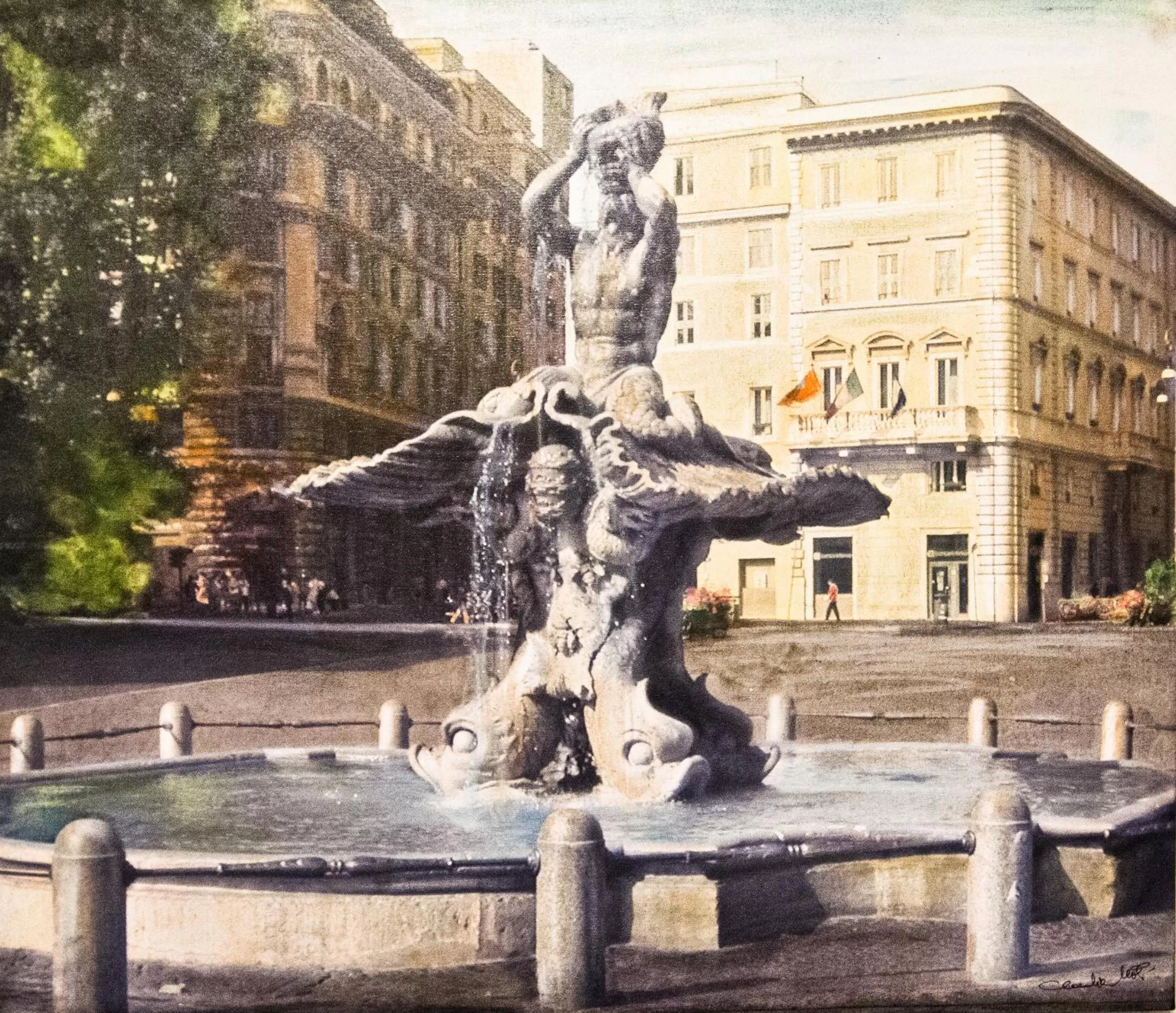 Decorative detail in Domus Fontis