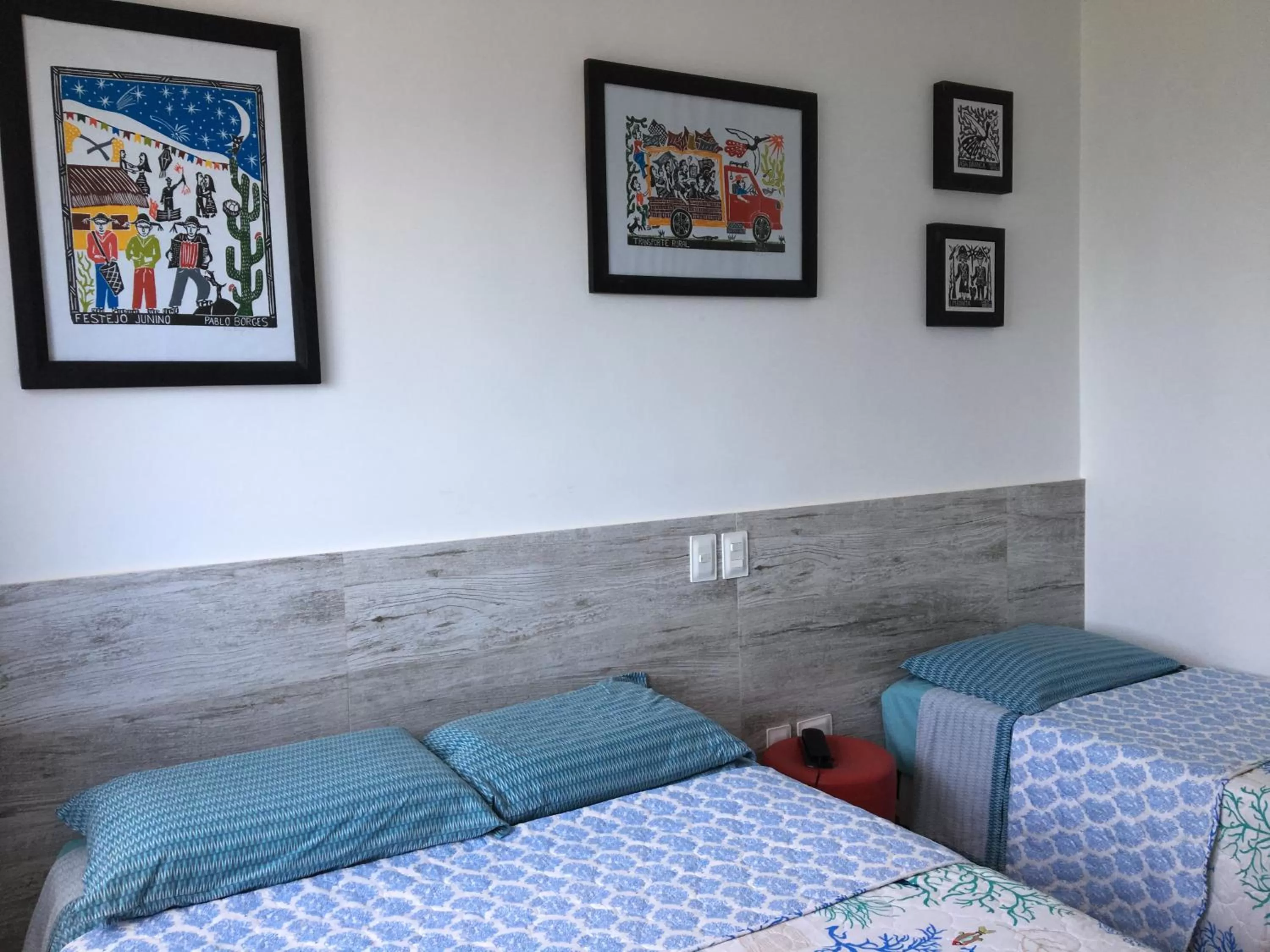 View (from property/room), Bed in Praia dos Carneiros apart beira-mar