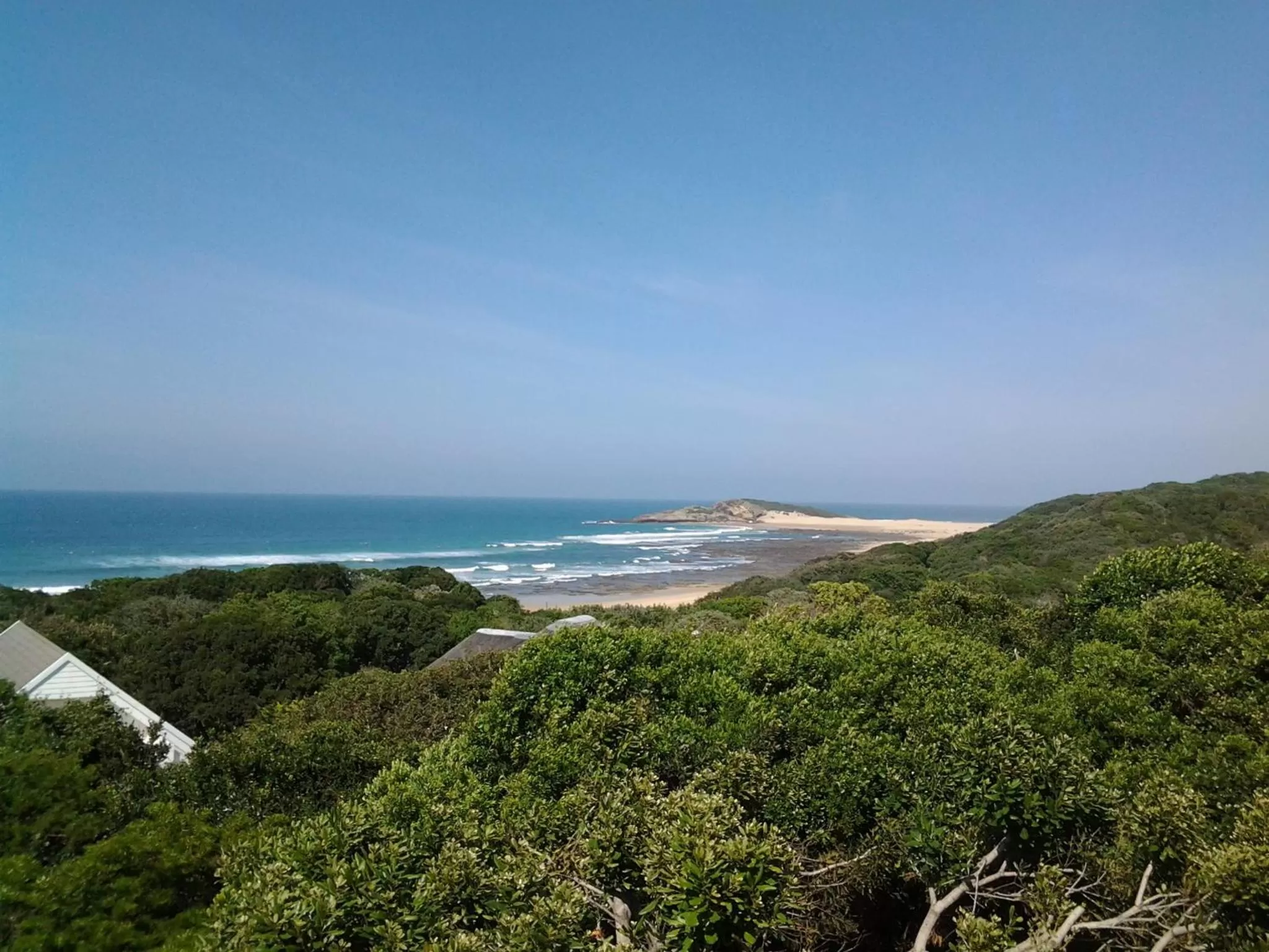 Beach in Cove View B&B