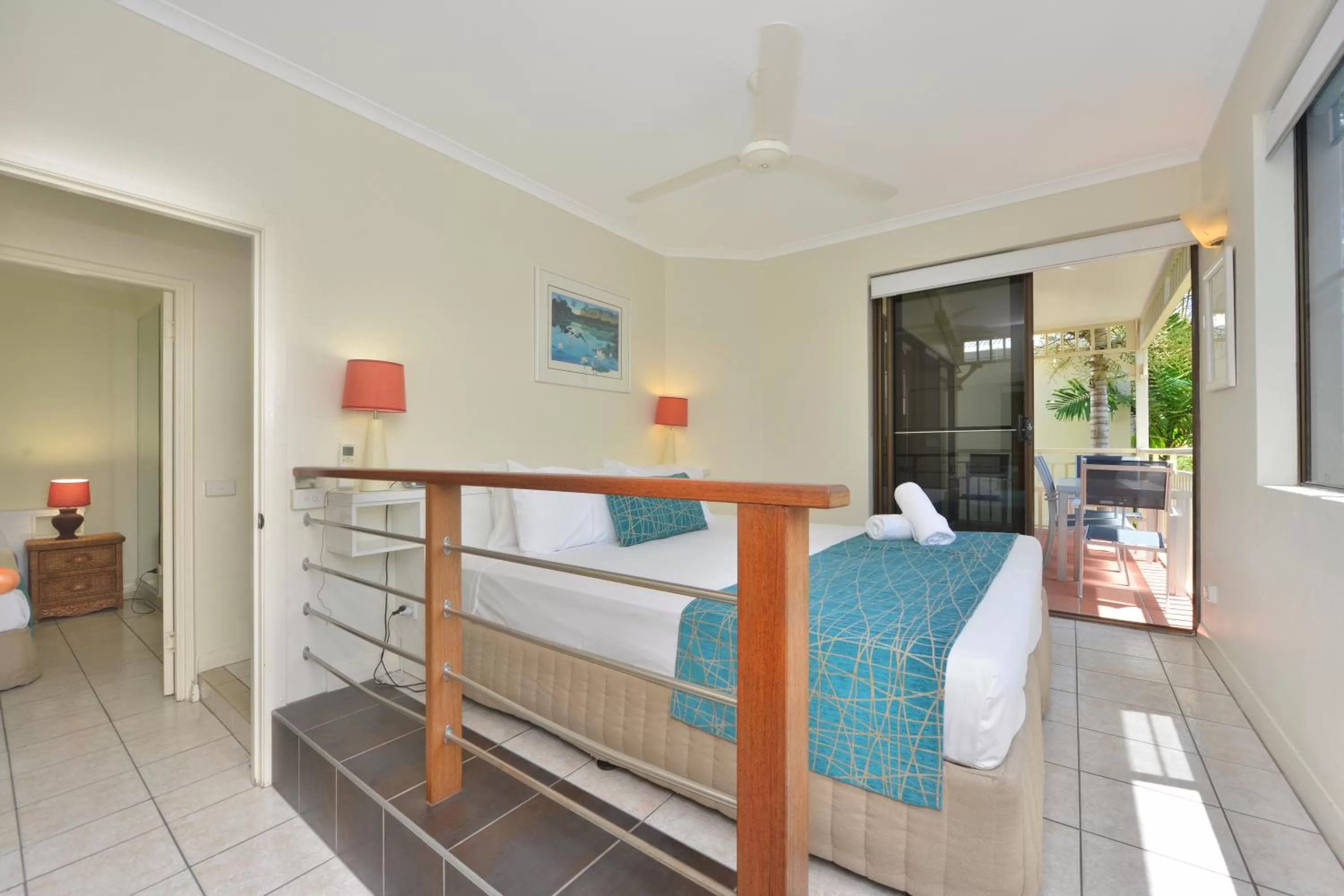 Bed in Driftwood Mantaray - Official Onsite Reception and Check In
