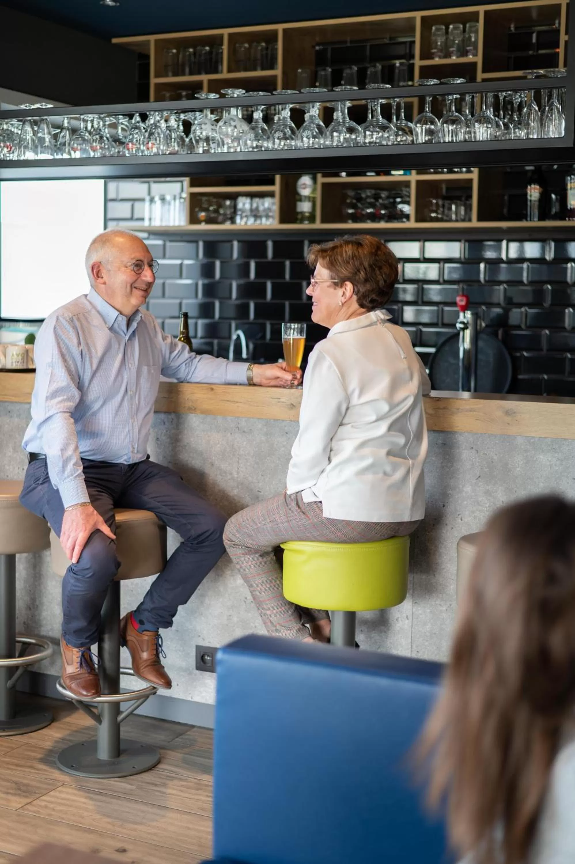 Lounge or bar in ibis budget Oostende Airport