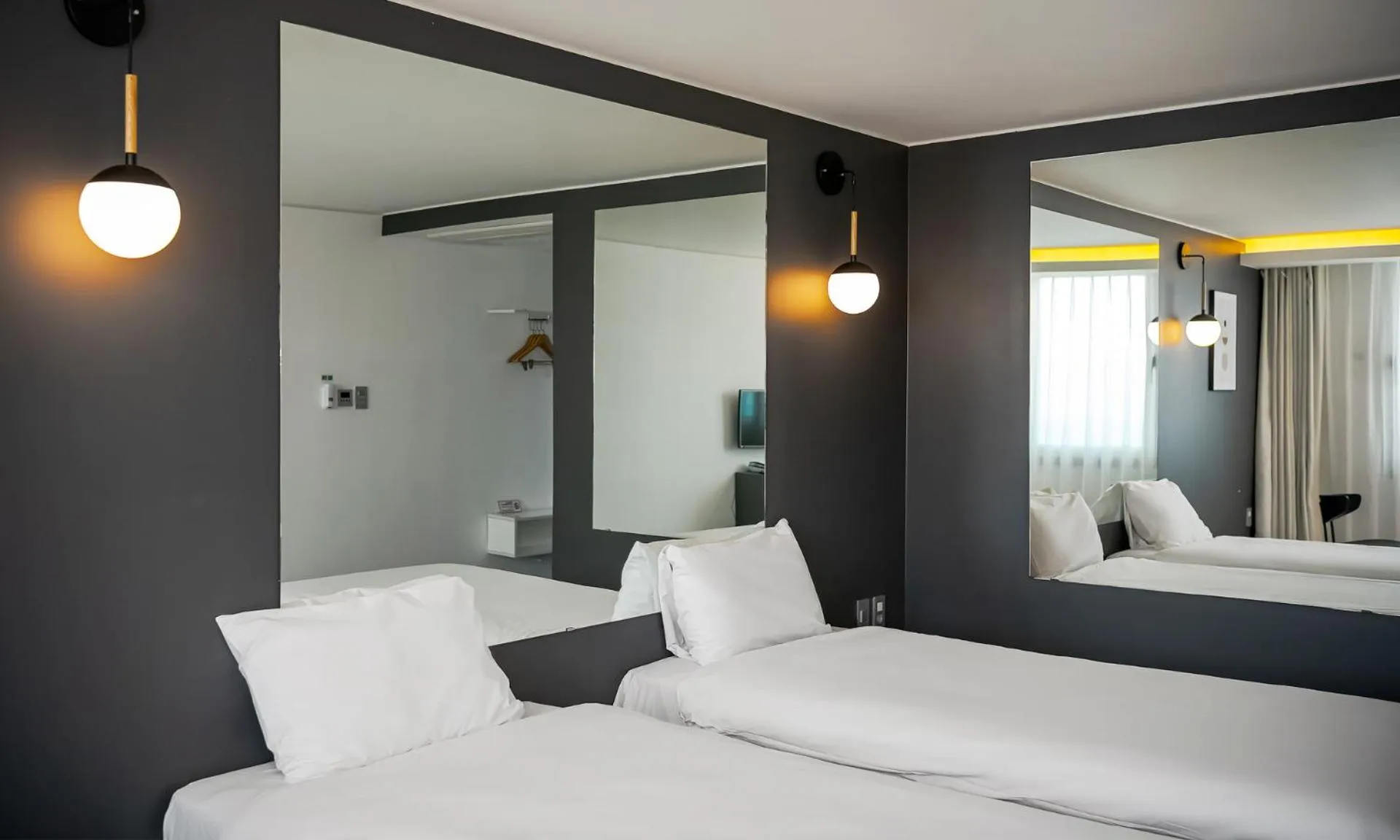 Bed in Pampas Hotel Jeju